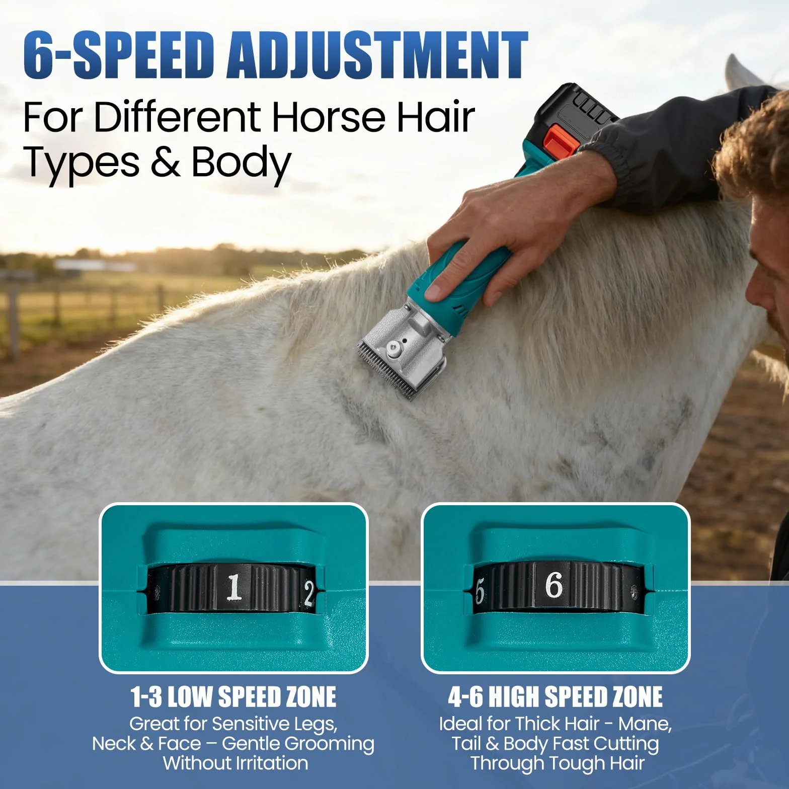 Anbull Tondeuse sans fil chevaux 2 batteries 4Ah 2800 RPM 6 vitesses professionnelle