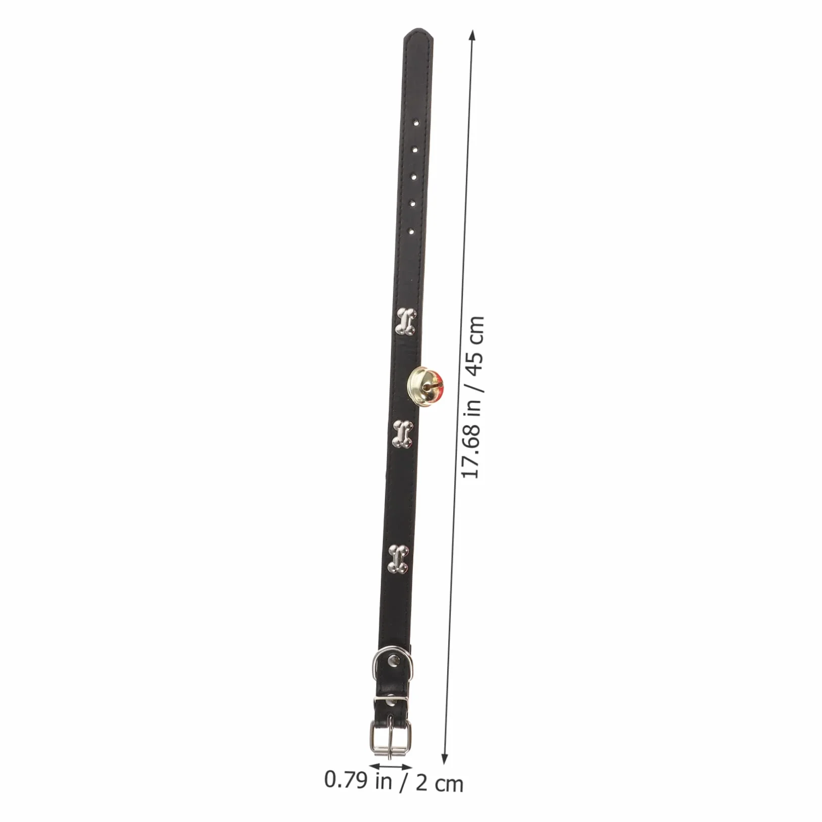 VICASKY Lot de 4 Colliers de Chèvre avec Clochettes en PU, Réglables avec Trous, Adaptés pour Moutons et Chèvres en Élevage Extérieur