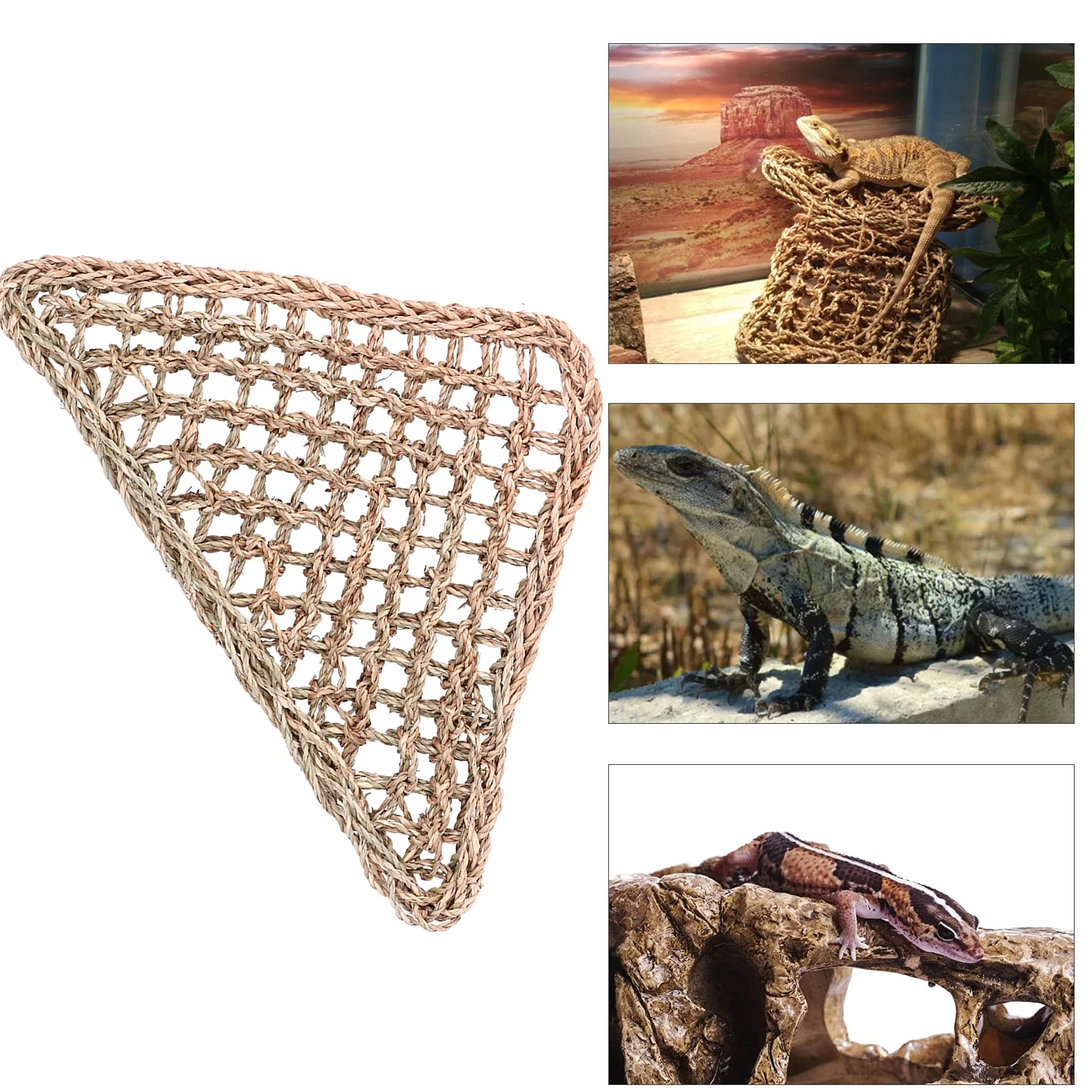 Alvinlite Hamac De Dragon Barbu Reptile Lézard Triangle 32 X 32 X 42CM