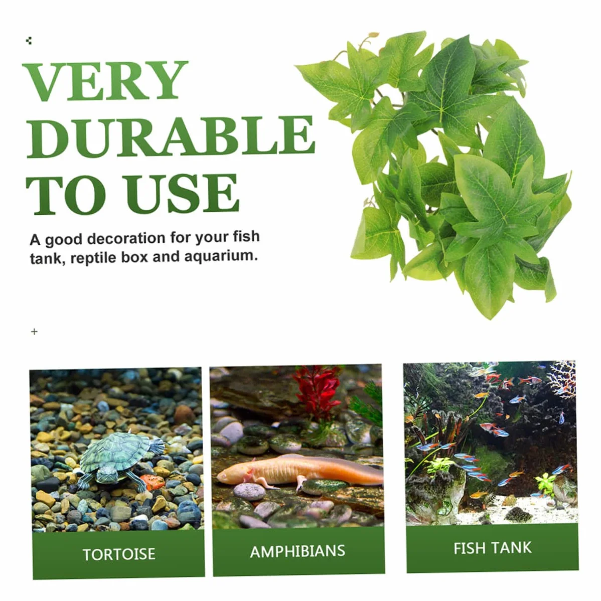 Plantes Suspendues Artificielles pour Terrarium Reptile 22X27X13Cm DéCor LéZards avec Ventouses Facile À Nettoyer Et RéSistant pour Habitat Reptiles