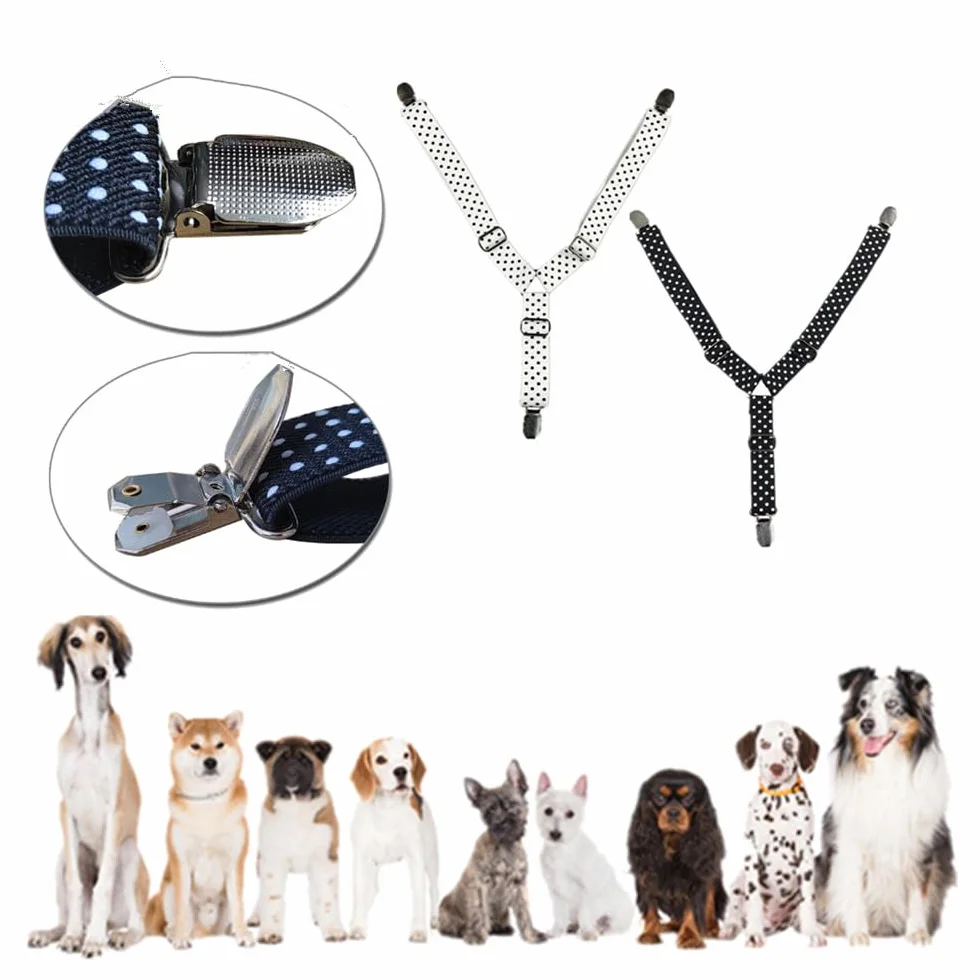 Bretelles pour chiens avec harnais et couches réglables pour chiots et adultes