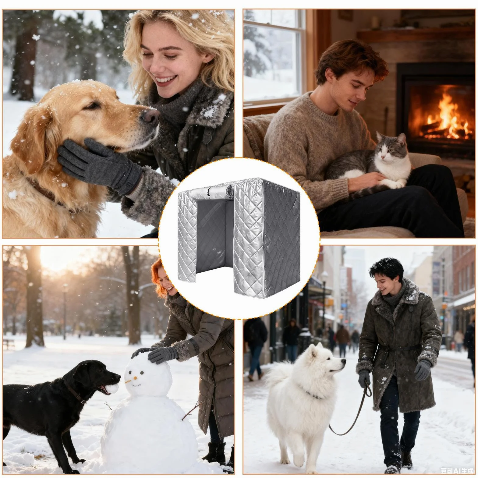 Housse de cage pour chien insonorisante imperméable