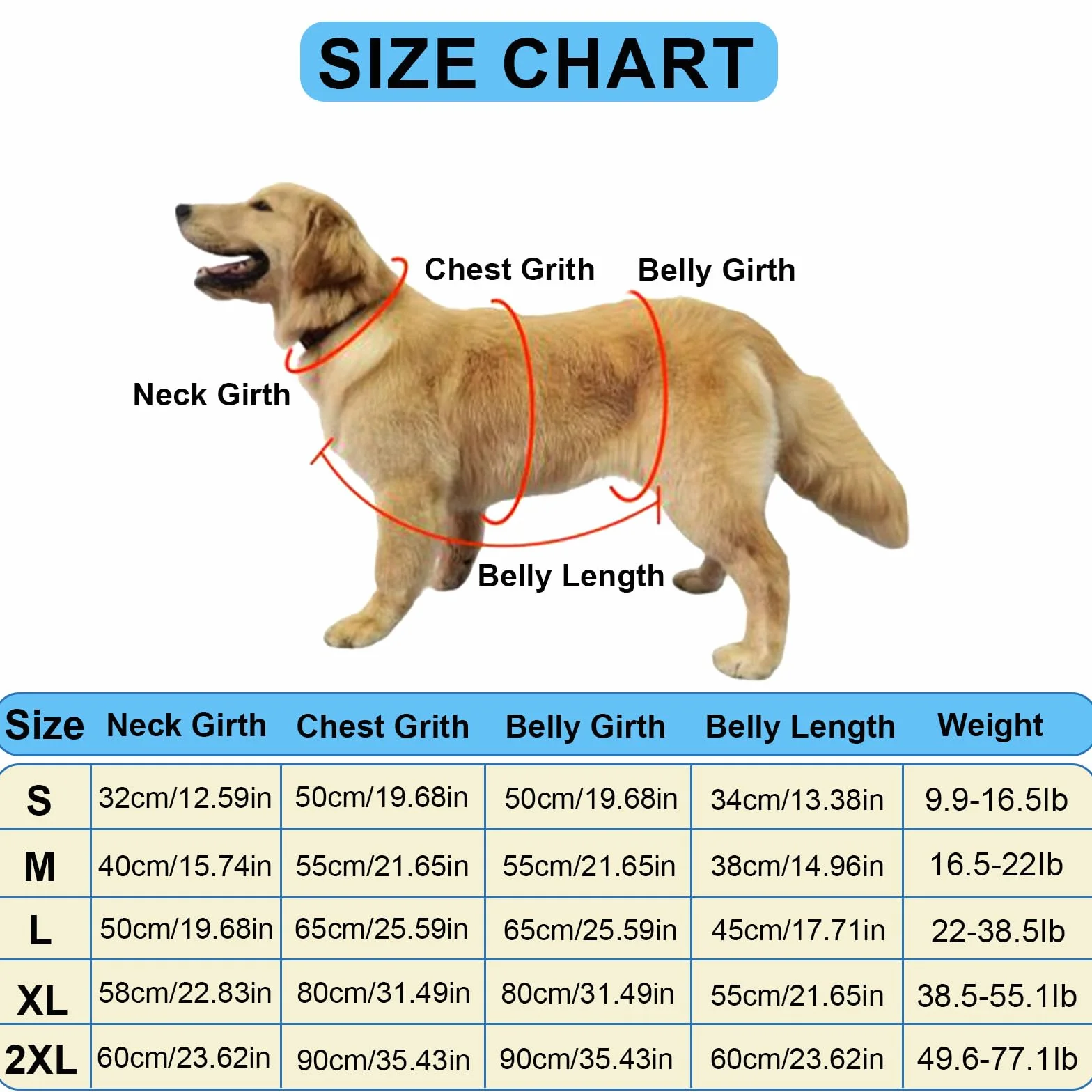 Protection ventrale imperméable avec boucles pour chien de petite, moyenne et grande taille (vert, taille M)