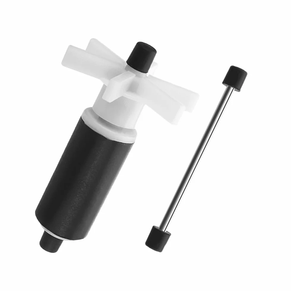 Lot de 2 turbines de rotor de pompe submersible, turbine de pompe à eau, joint libre, filtre magnétique haute efficacité, turbine de rotor d'aquarium, résistant à l'usure et à faible bruit