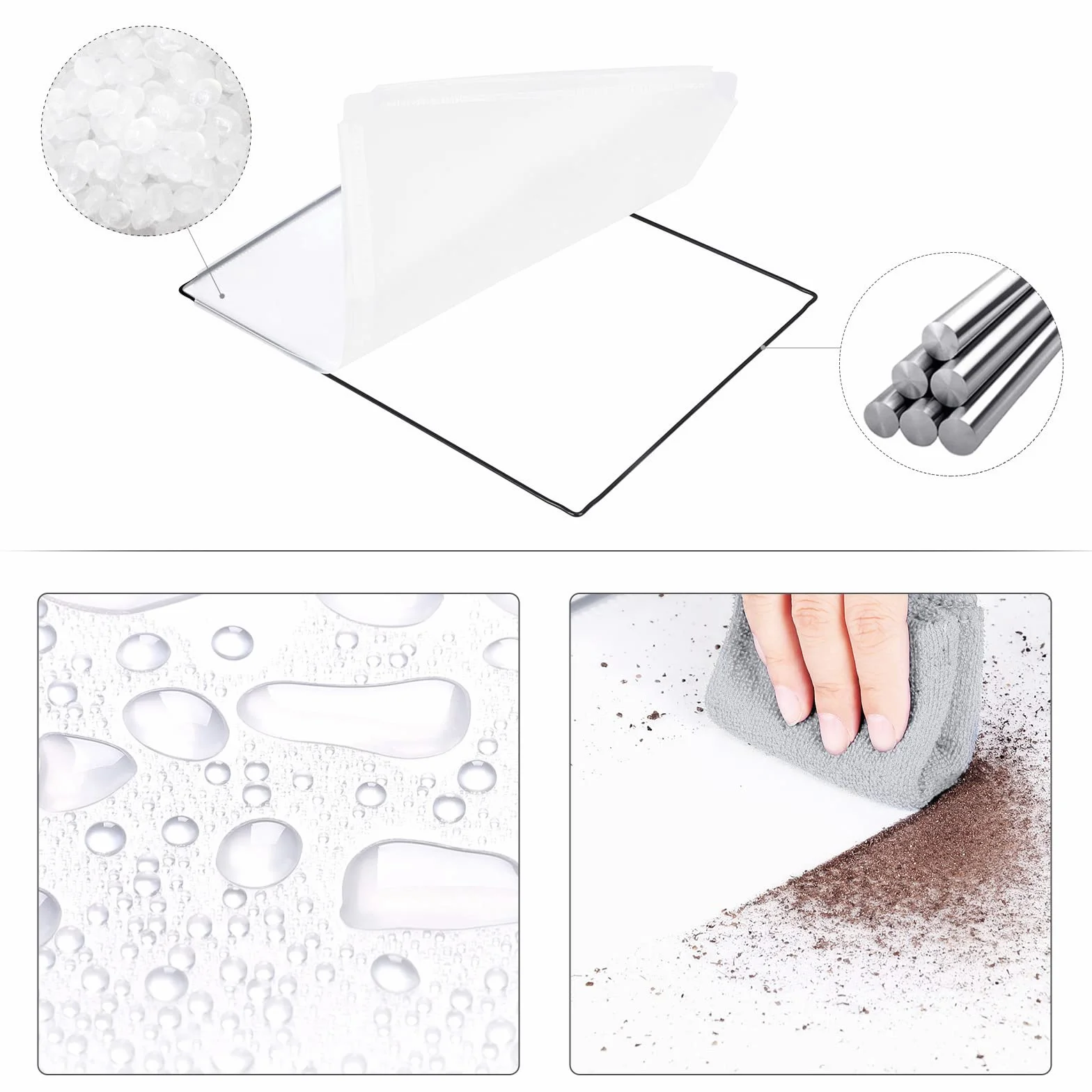 SONGMICS Enclos pour Petit Animal, clôture modulable, Blanc