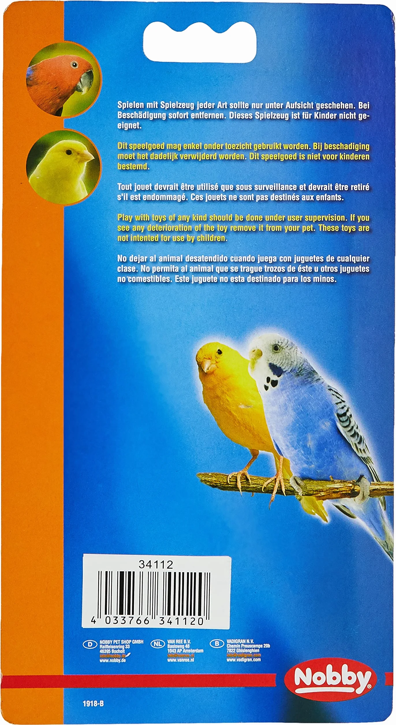 Nobby Blister Fontaine pour Oiseau Blanc 15 cm