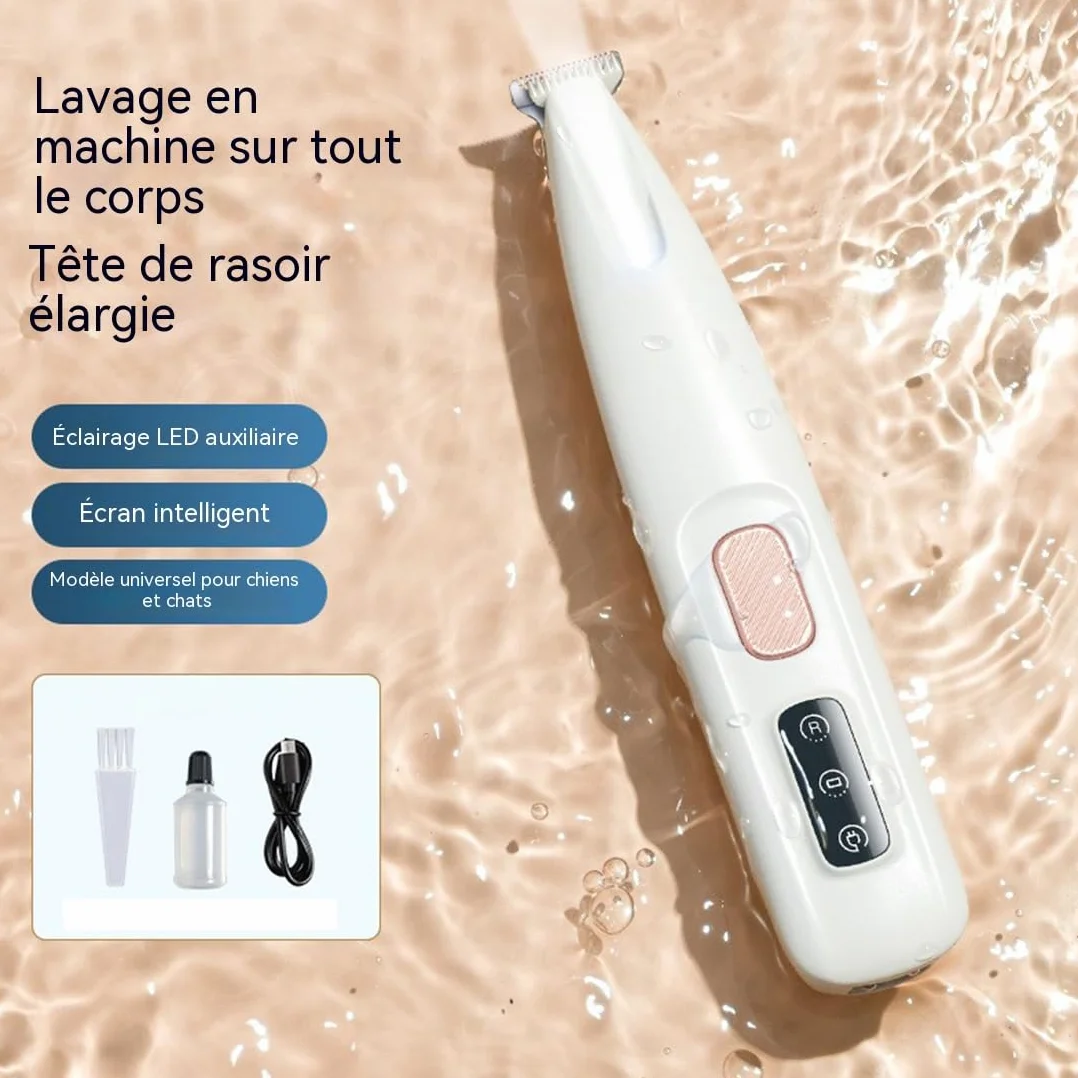 Tondeuse Silencieuse pour Chats Hypoallergénique Rechargeable Sans Fil Professionnelle