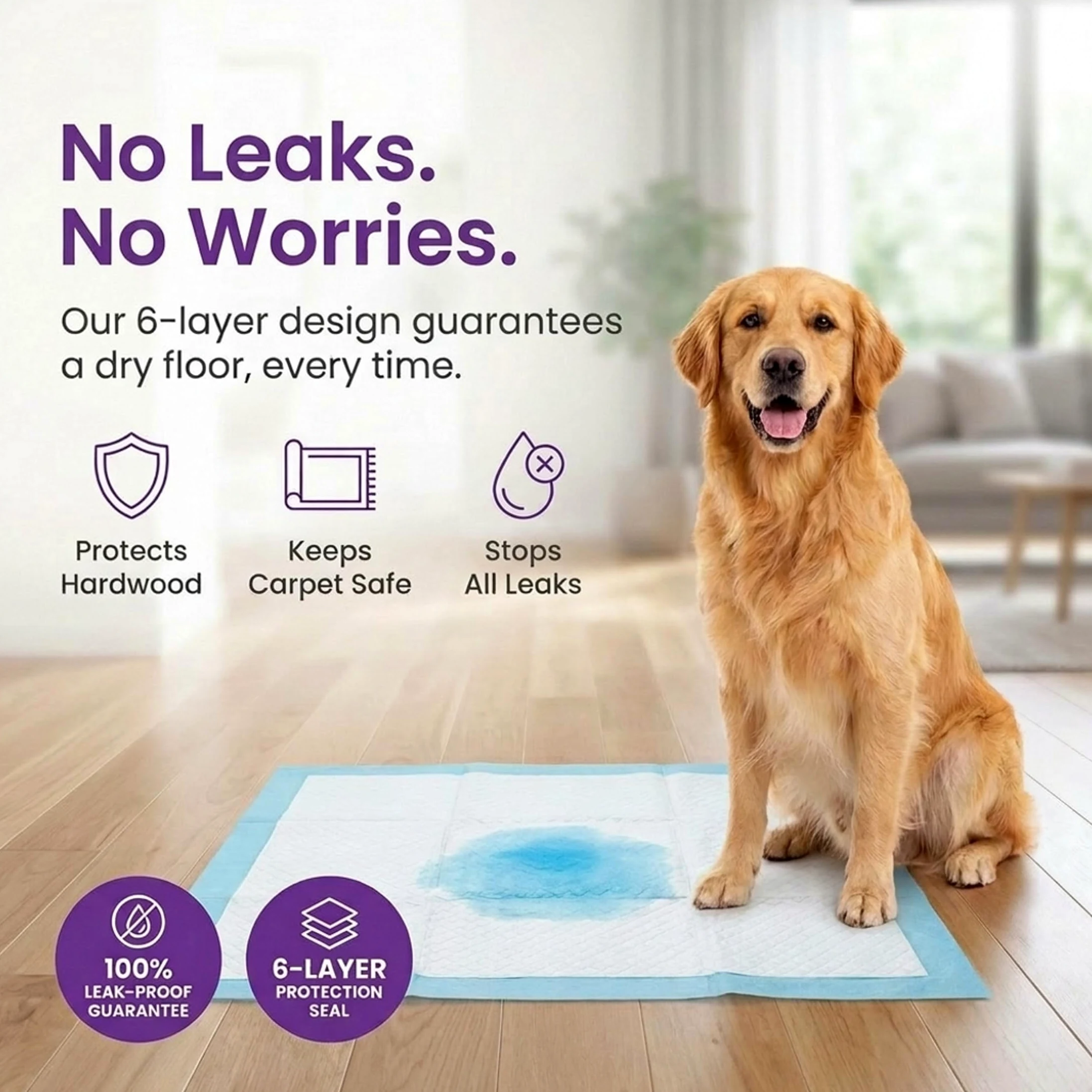 BV Lot de 40 Tapis de Dressage pour Chiens et Chiots, Taille XL 71,1 x 86,4 cm, Absorption Rapide, Tapis d'urine pour Chien, Tapis de propreté pour Chien
