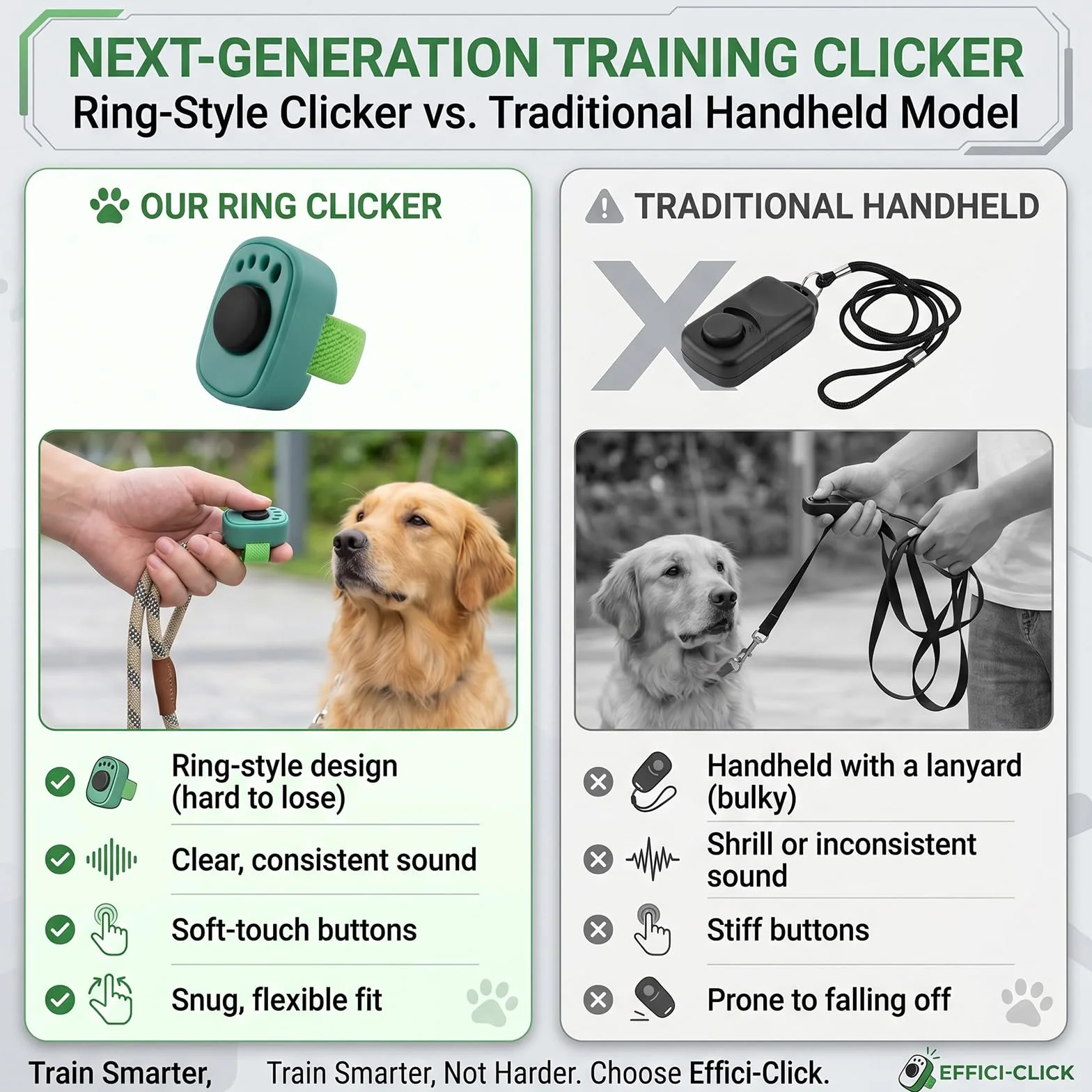 Lot De 4 Clickers De Dressage Pour Chien, Accessoire Pratique Pour Éducation Canine, Clicker À Anneau Pour Doigt, Dressage Chiens Chats Chevaux, Accessoire Pour Chien
