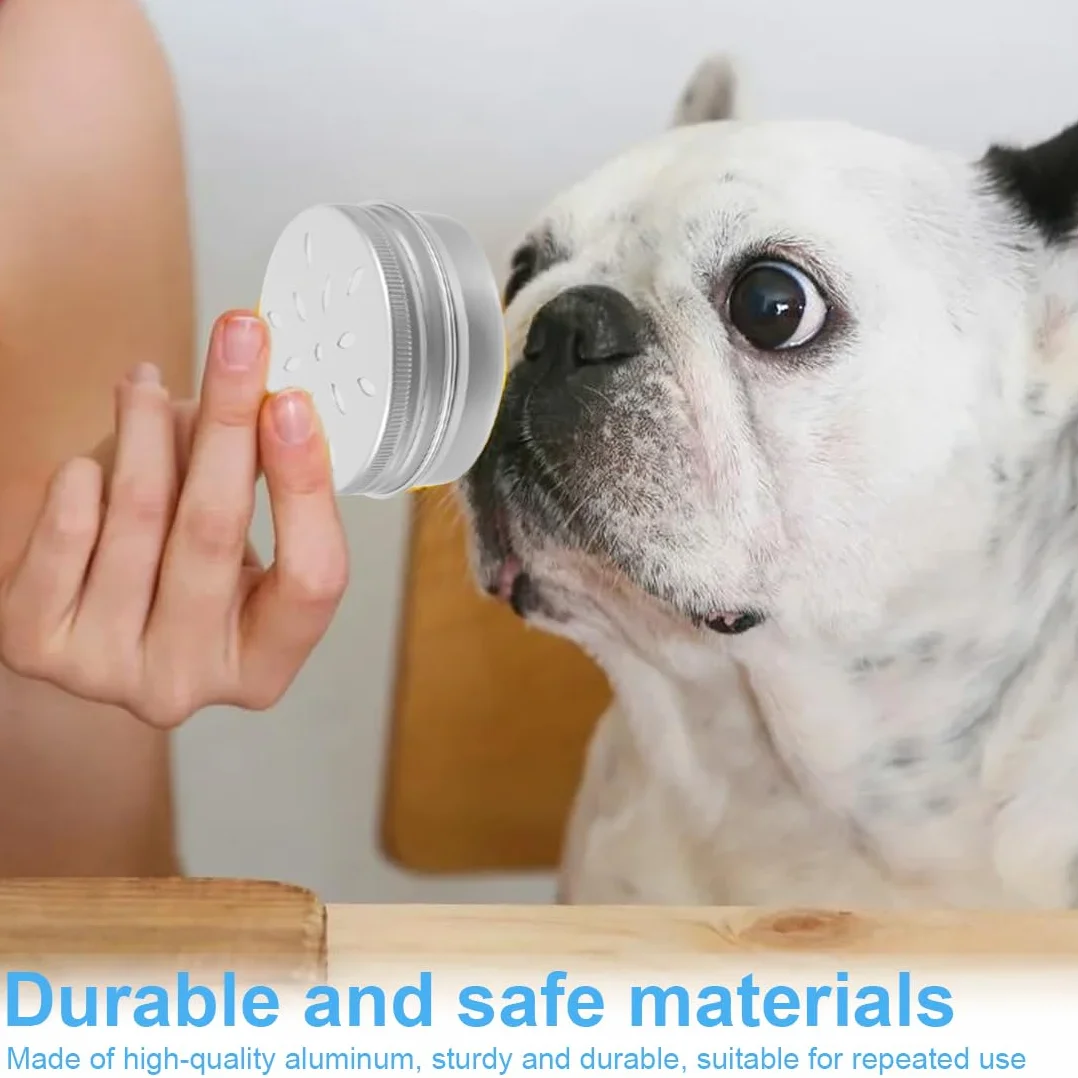 Kit De Formation De Parfum pour Chien,5 pièces,Training scent nose odor container round tin metal containers holder sniffing accessory tool work for,12 en Aluminium,Agility Training Equipment