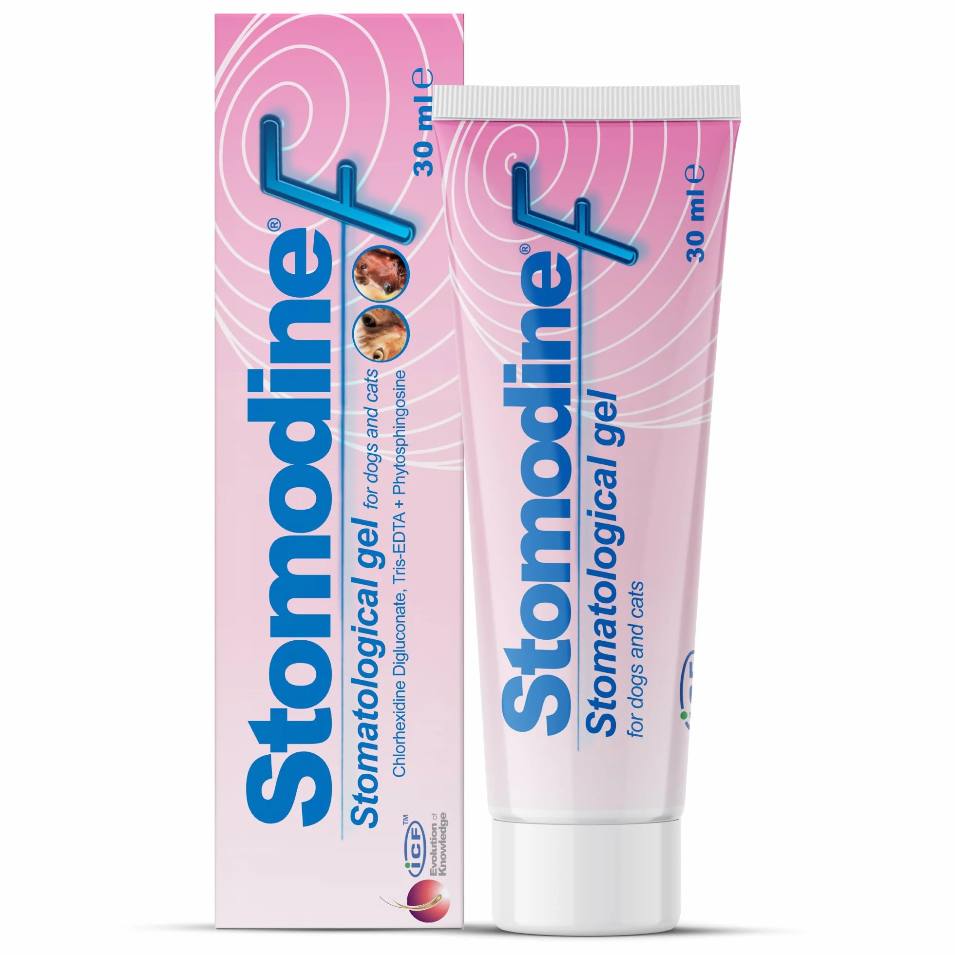 ICF Stomodine F Gel Appétent Hygiène Buccale Chiens Chats 30ml