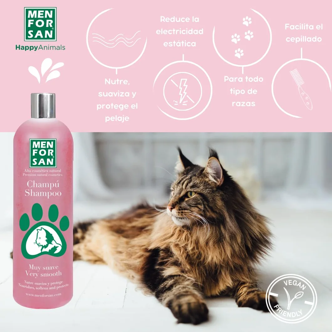 MENFORSAN Shampooing Très Doux pour Chats 1 Litre