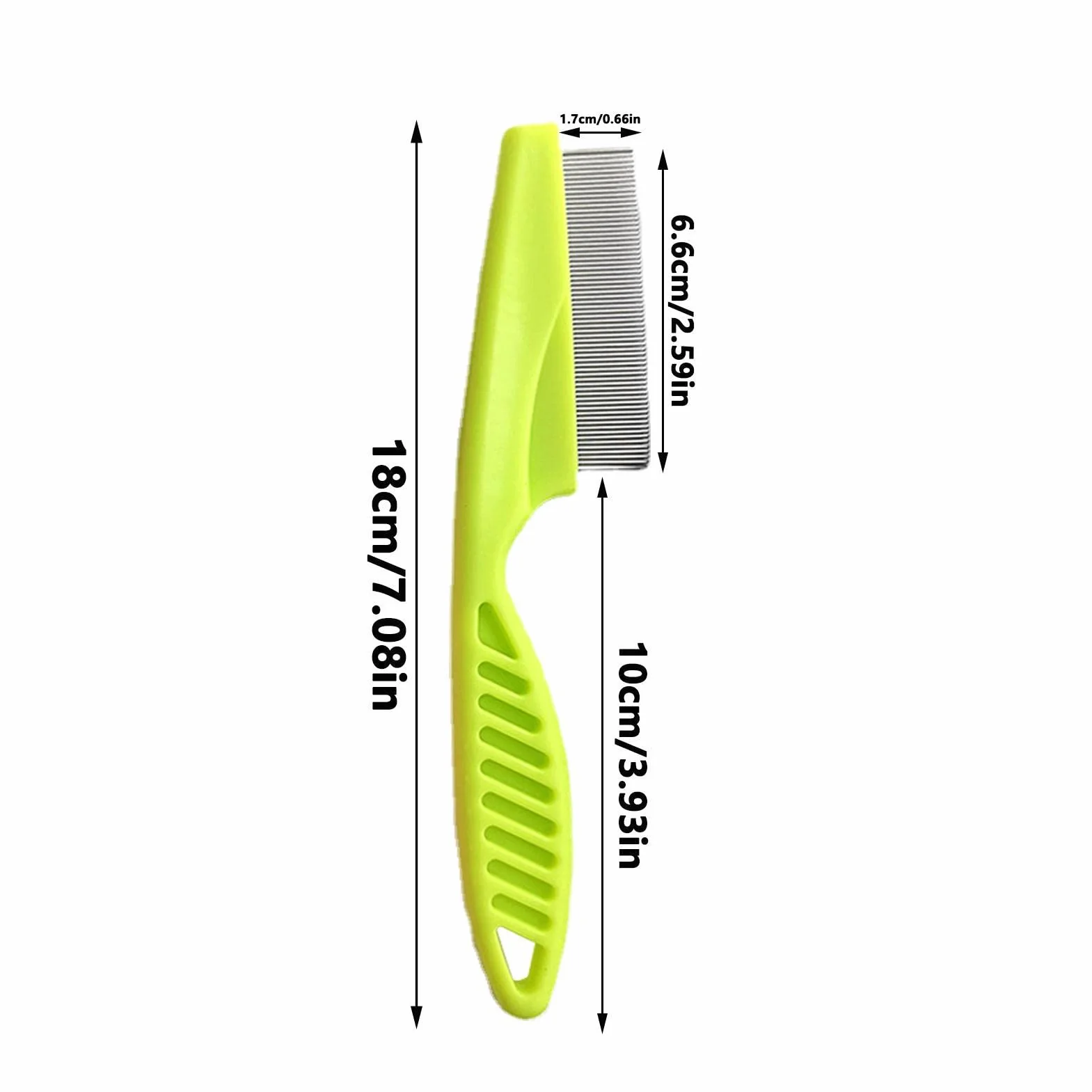 Brosse anti-puces pour chat avec manche épaissi | Peigne pour chiots pour petits chiens | Kit toilettes pour chiens Jingan