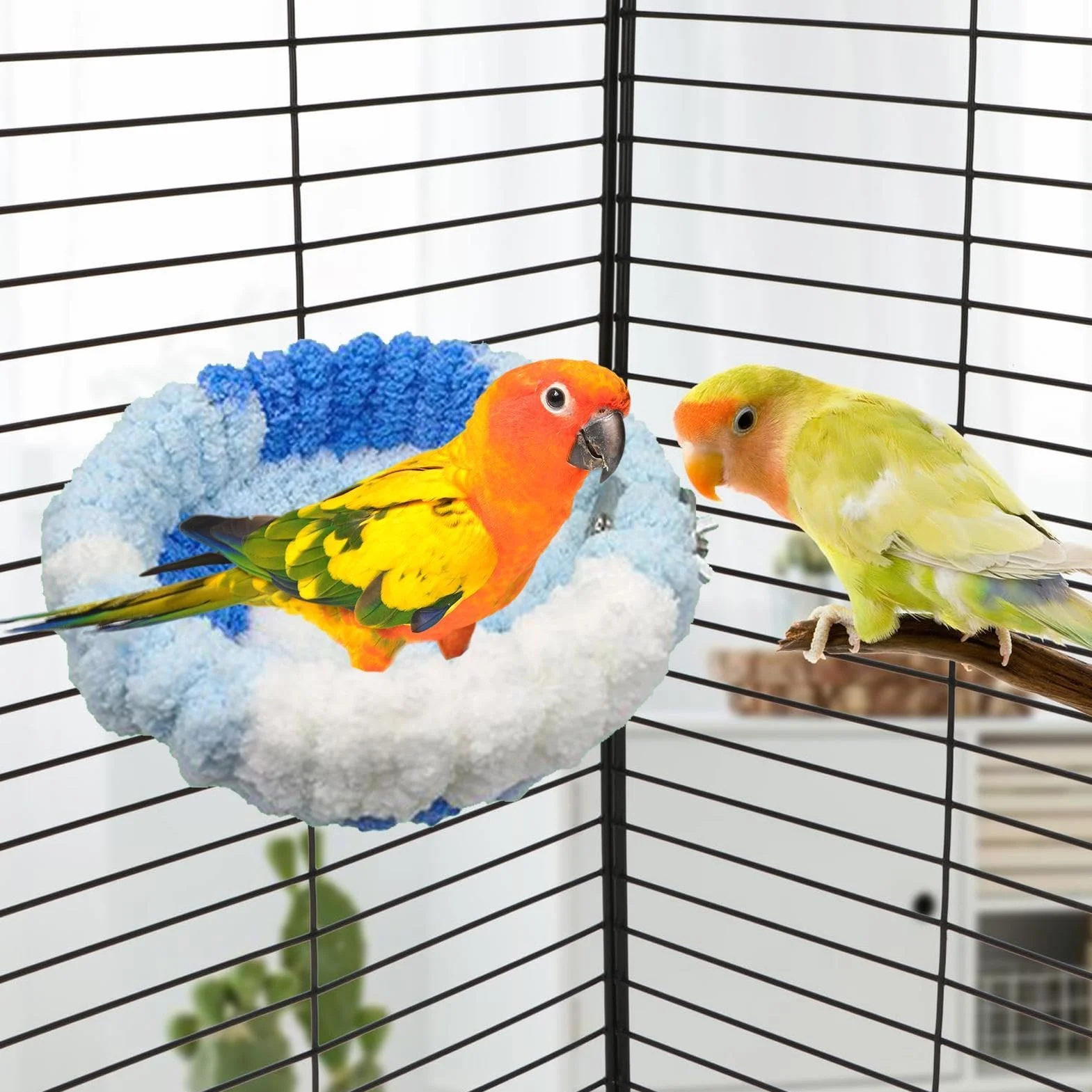 Nid pour perruches, calopsittes, conures, inséparables, canaris, pinsons
