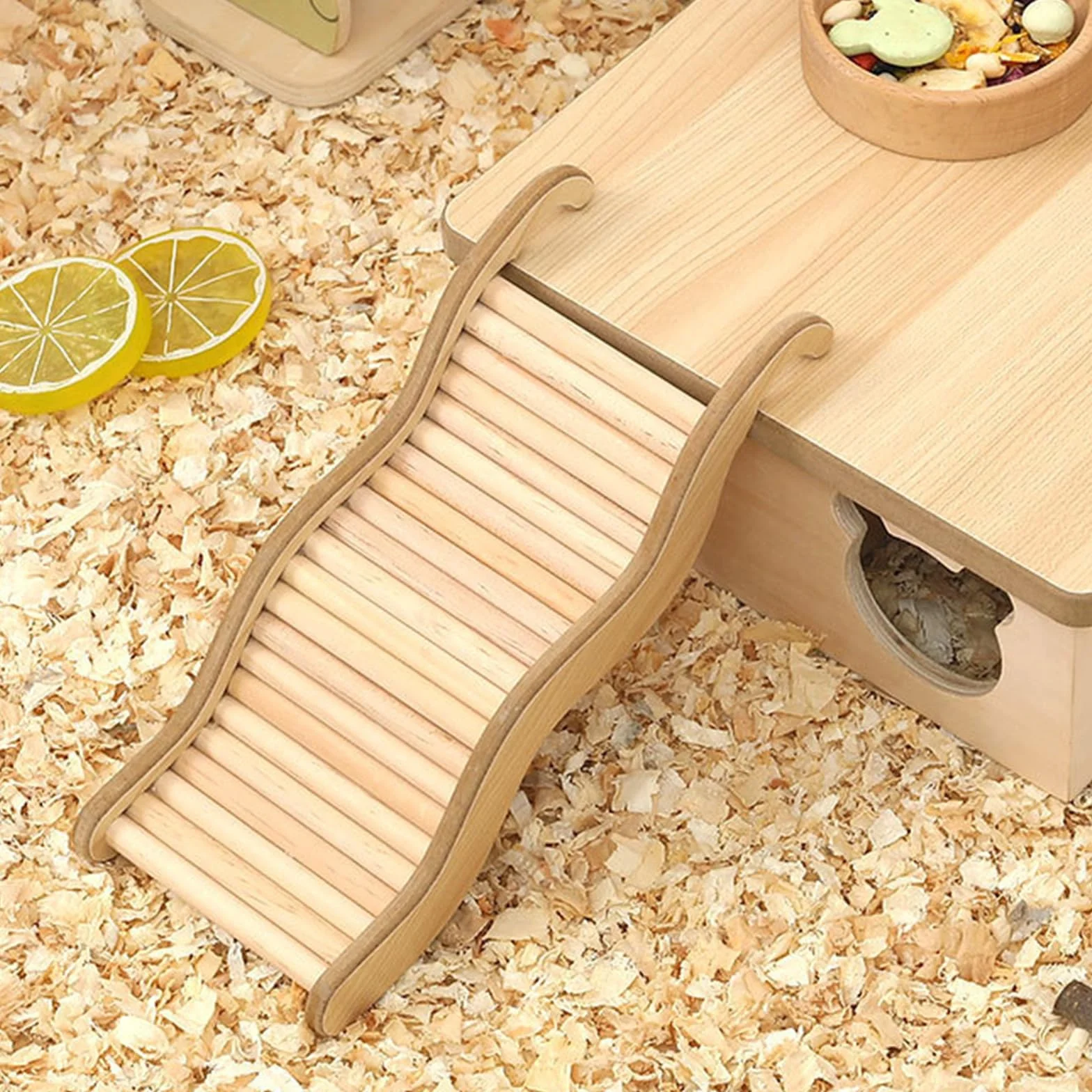 Jouet Cochon d'Inde, Jouet Hamster Escalier pour Hamster, Hamster Jouet en Forme De Vague, Jouets pour Hamster Et Accessoires pour Cage à Rats pour Petits Animaux