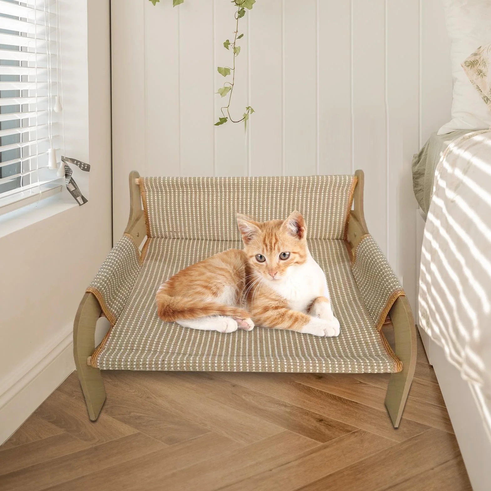 Canapé lit surélevé respirant pour chiens et chats, intérieur extérieur