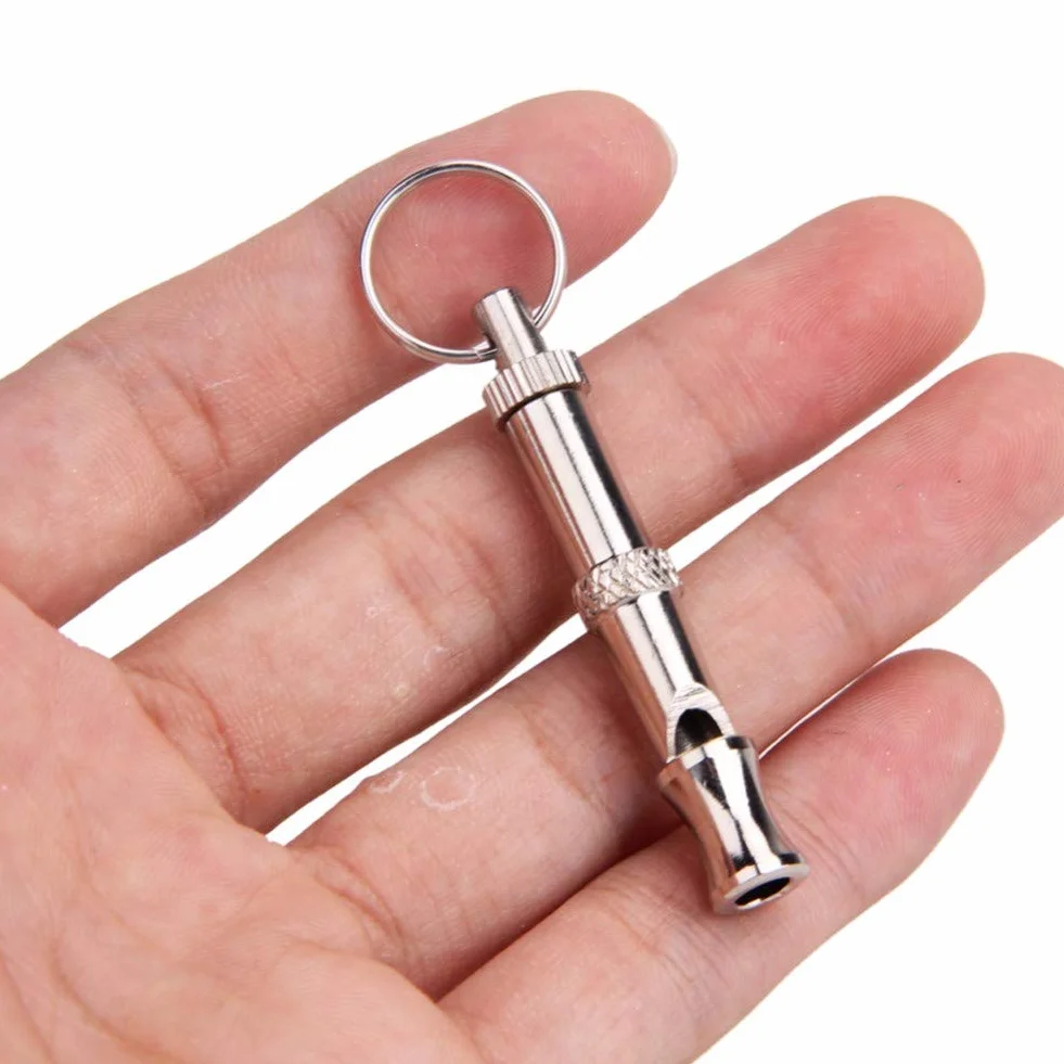 Sifflet pour Chiens Ultrason Anti Aboiement Métal 2pcs