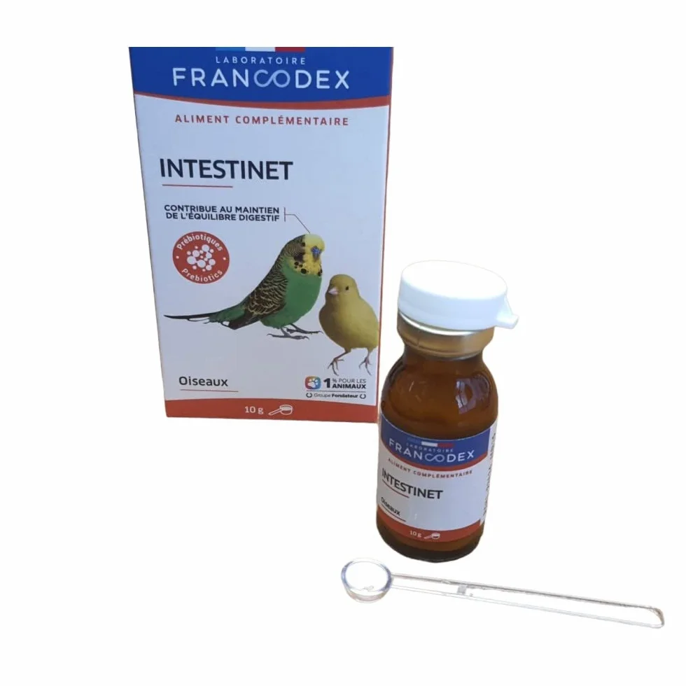 Francodex Intestinet 10 g pour Oiseaux équilibre digestif