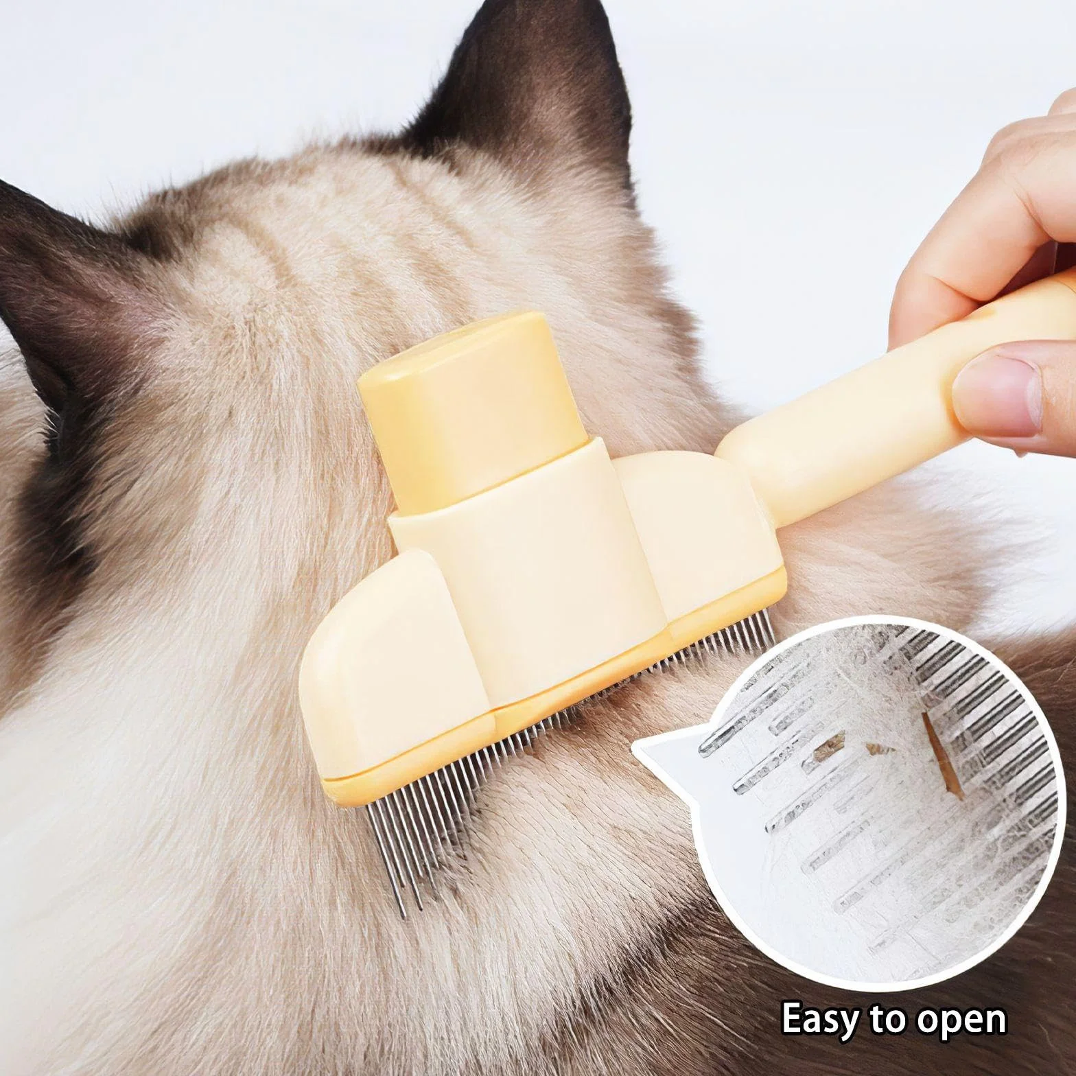 2 Morceaux De Peigne pour Animaux De Compagnie, Peigne Multifonctionnel, Outils De Nettoyage des Poils pour Animaux De Compagnie, Fournitures pour Animaux De Compagnie, Peigne À Nœuds.