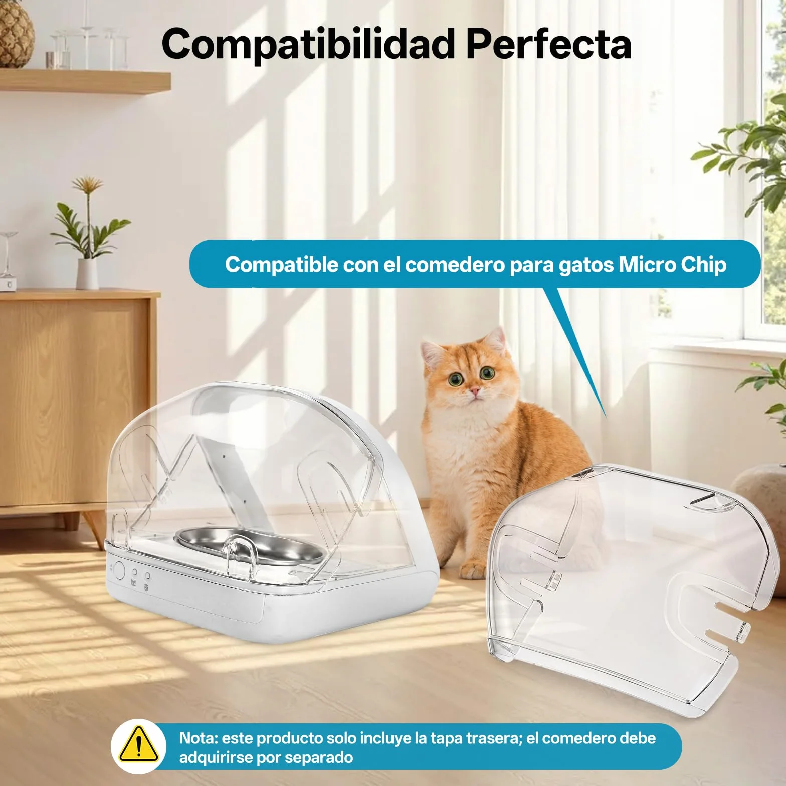 2 Packs Protection Arrière pour Distributeur Automatique de Nourriture à Puce électronique pour Animaux de Compagnie, empêchant Les Autres Animaux de Manger la Nourriture Qui se Trouve derrière