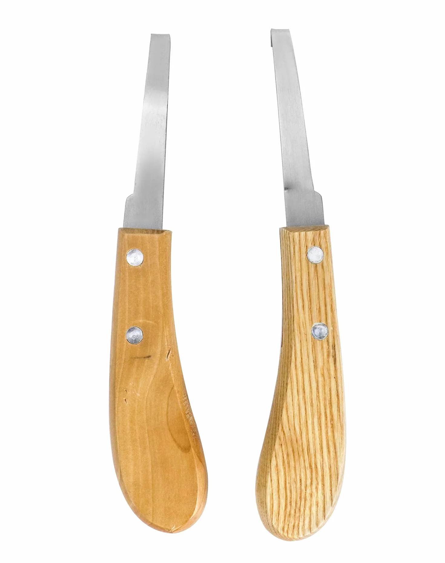 QWORK 2 pièces couteaux à sabots grattoir 21.5 cm droitier gaucher manche ergonomique pour bovins ovins chevaux