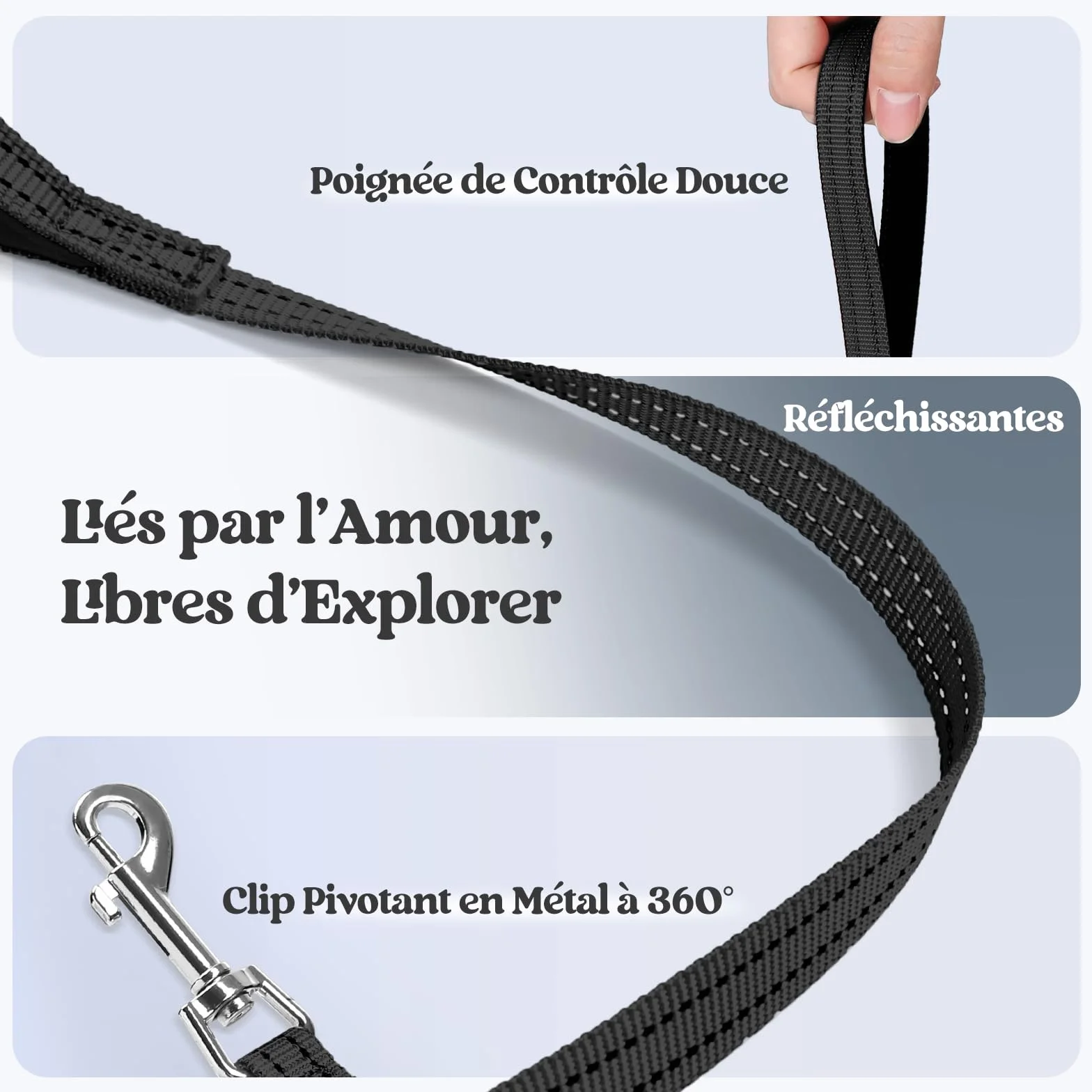 Rabbitgoo Harnais Chien Petite Taille avec Laisse Réfléchissant, Maille Souple, Gilet Réglable Facile à Mettre, pour Petit et Moyen, Noir S