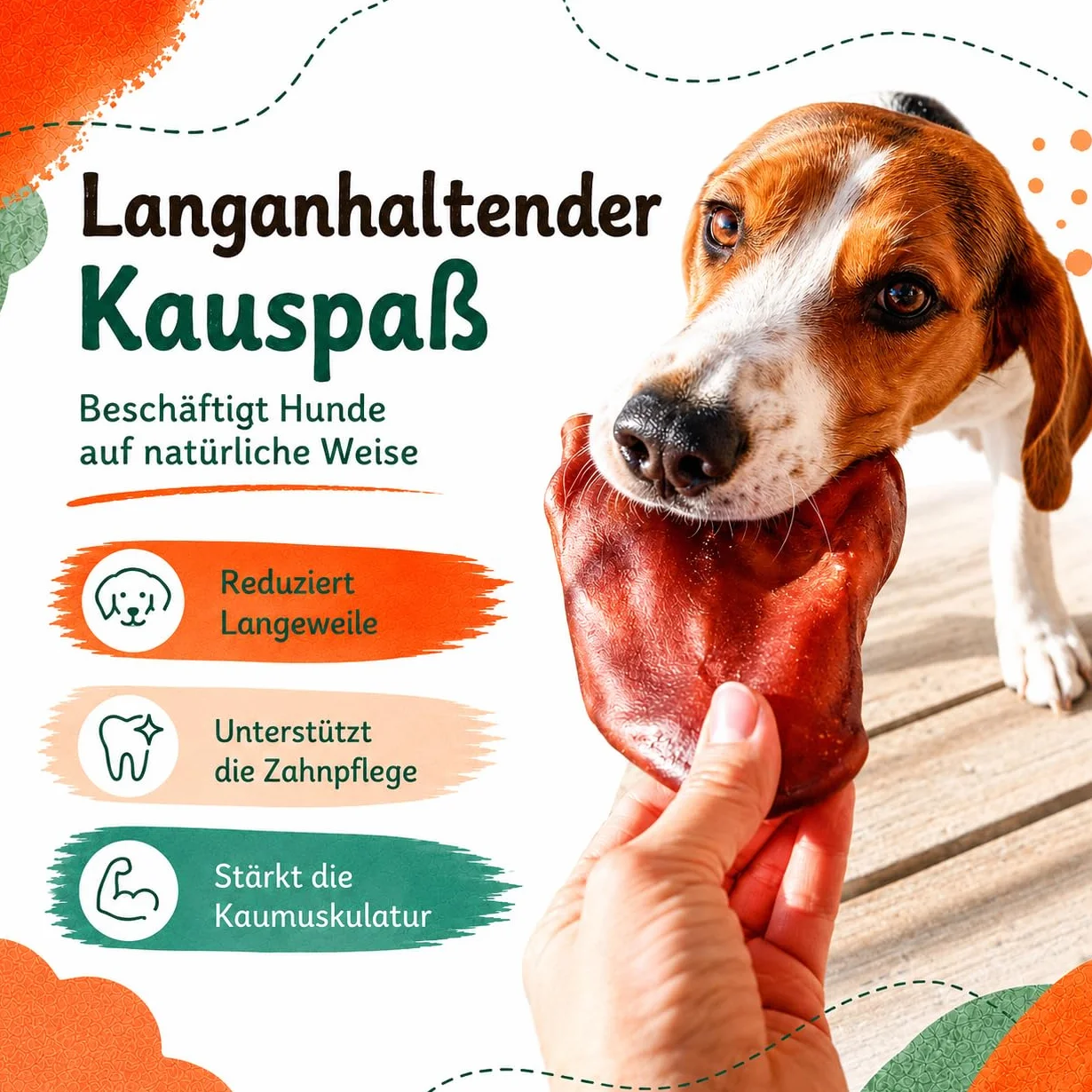 Lot de Oreilles de Porc pour Chiens 1kg, Environ friandises à mâcher 100% Naturelles sans Produits Chimiques, sans céréales, Article à mâcher pour Petits et Grands Chiens, Lucze