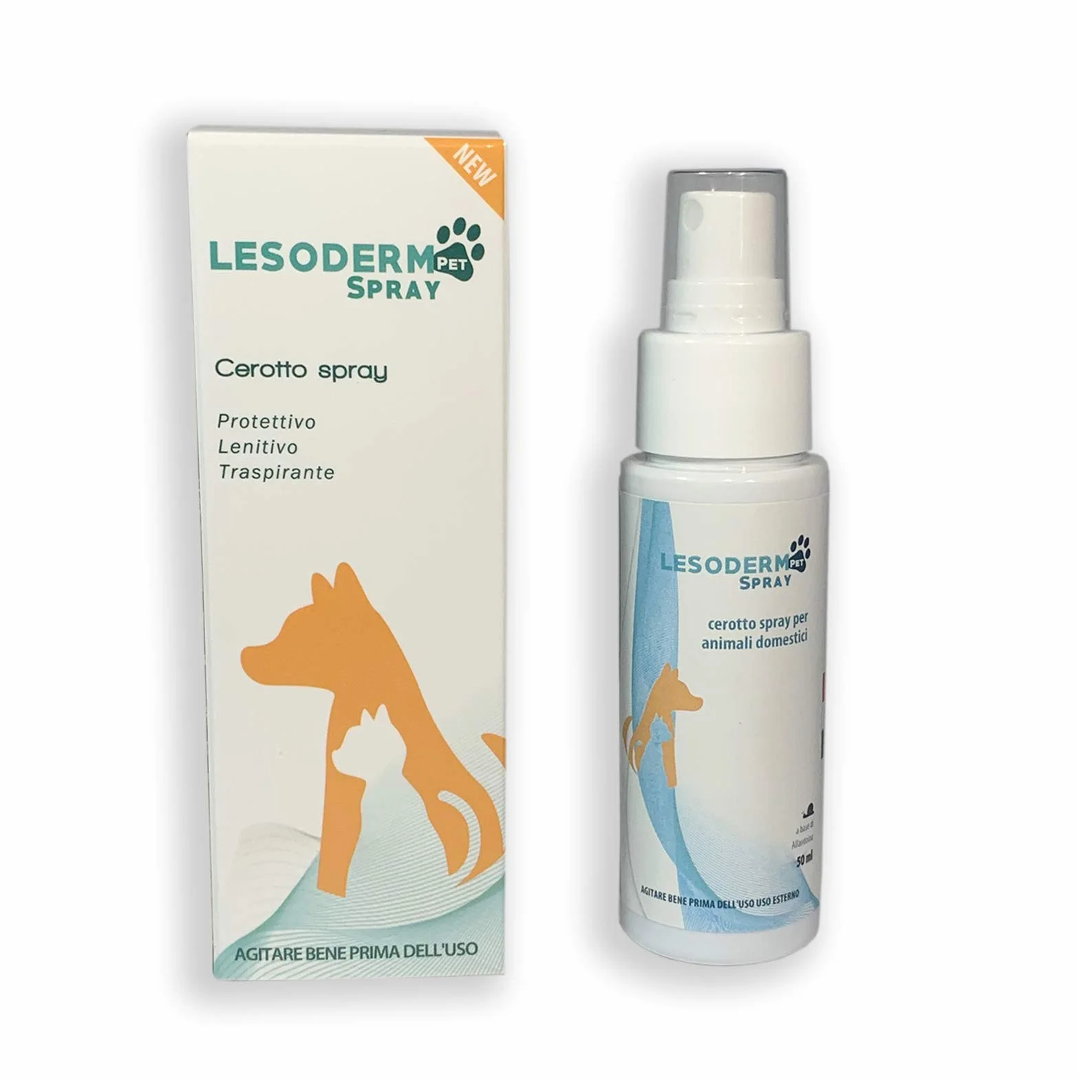 Lesoderm Pet Spray Cicatrisant 50 ML - Spray Curatif pour Plaies Superficielles des Chiens et Chats