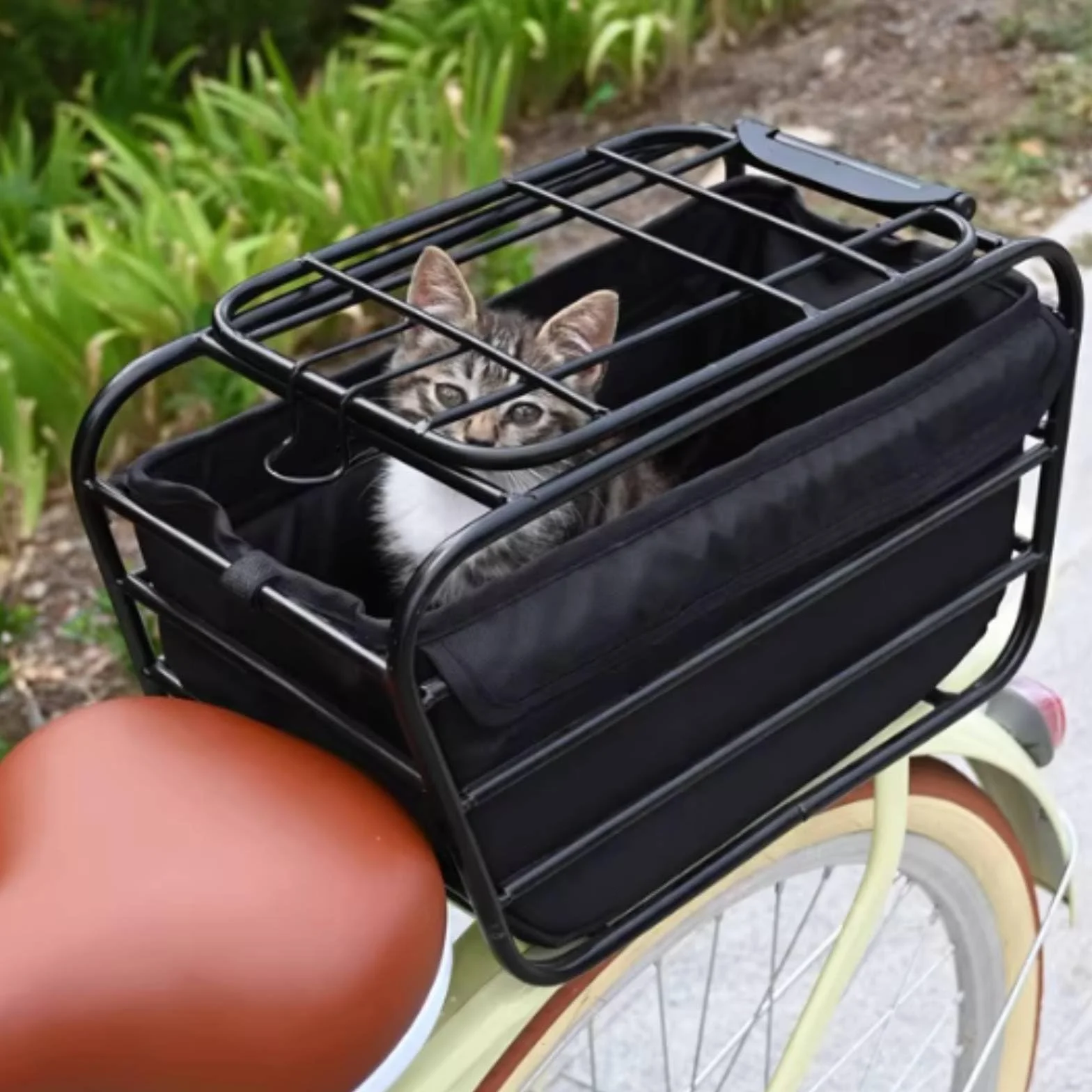 Panier pour Chien de Vélo Universel Panier de Transport pour Animaux de Compagnie Robuste et Stable