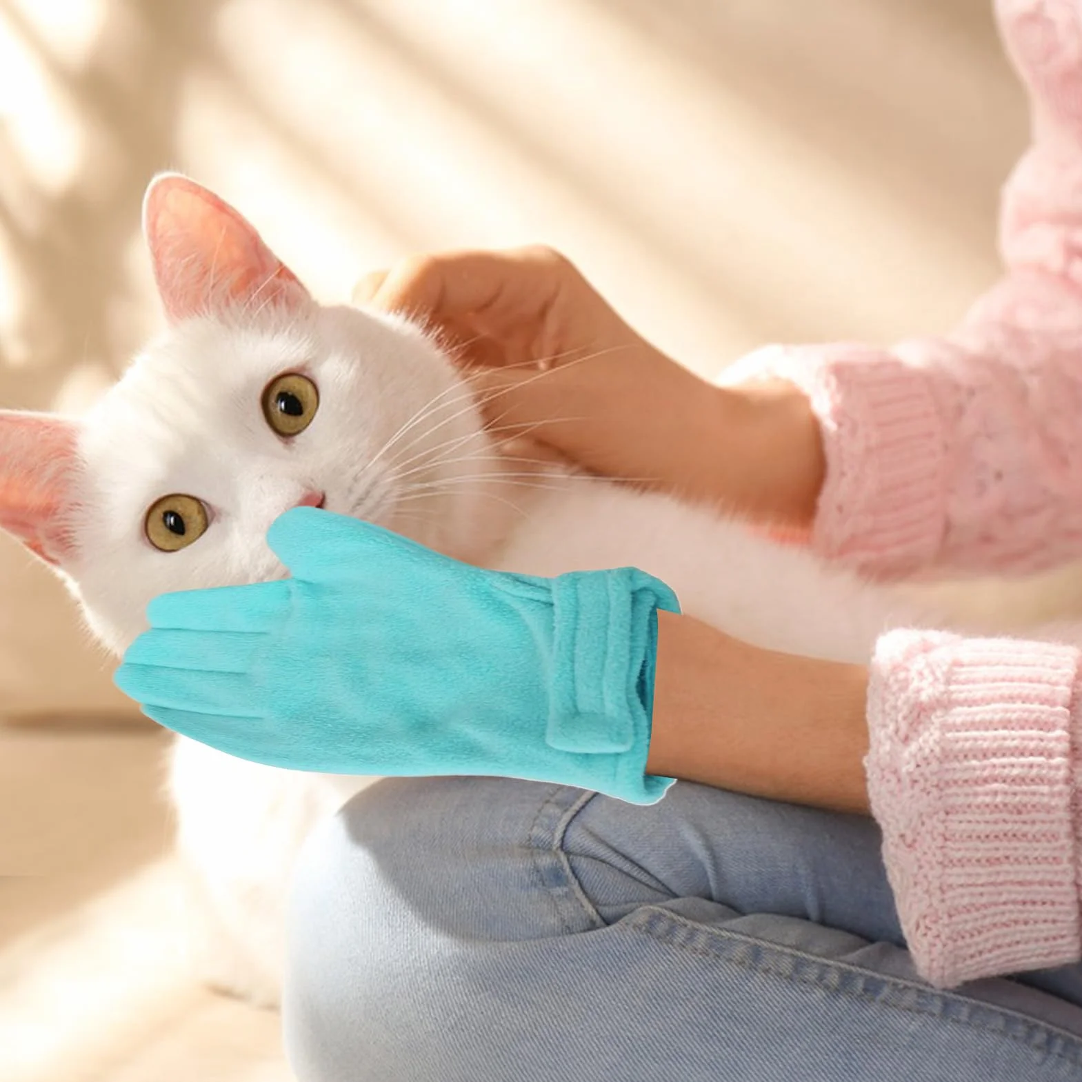Gants anti-morsures protection rayures chats chiens coupe ongles soin animaux