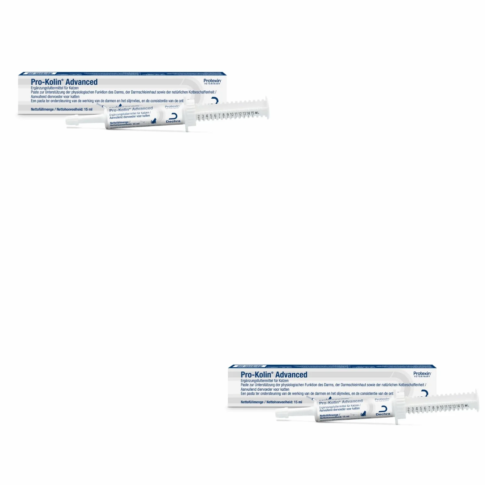 Dechra Pro-Kolin Advanced Lot de 2 paquets 15 ml Complément alimentaire pour chats Pro- et prébiotiques