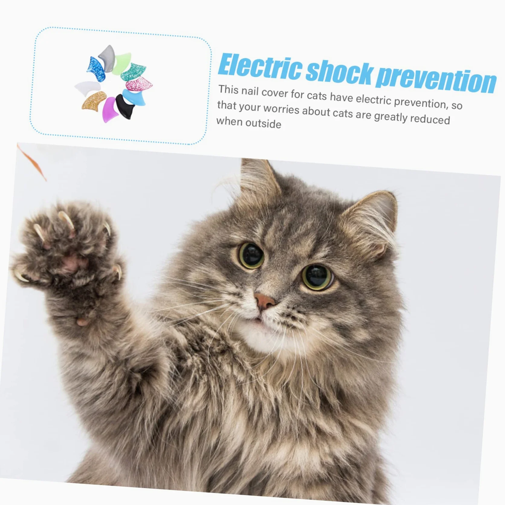 BESPORTBLE 50ensembles Couvre- Silicone pour De Griffe pour Animaux De Compagnie De Réduit Égratignures Et Protège De Chat