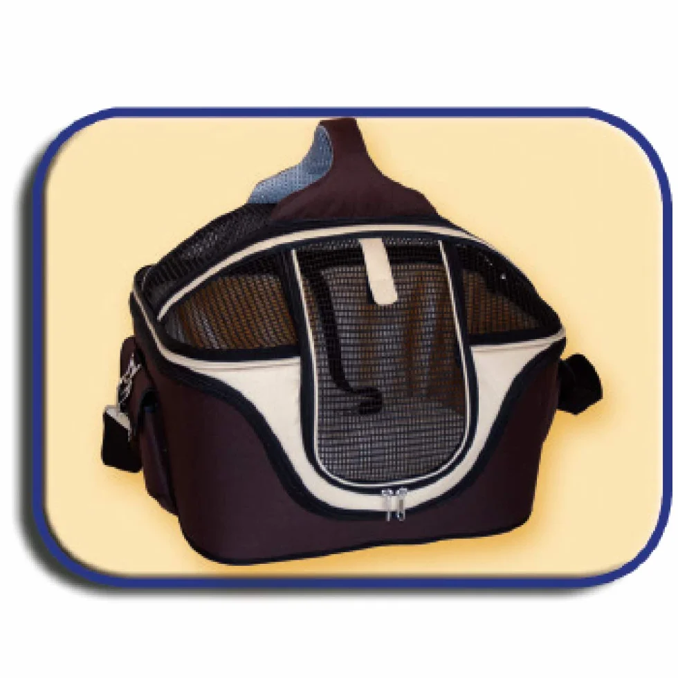 CROCI FAST&EASY Sac 2en1 transport et panier couchage chien chat bandoulière animal Taille S 12 kg