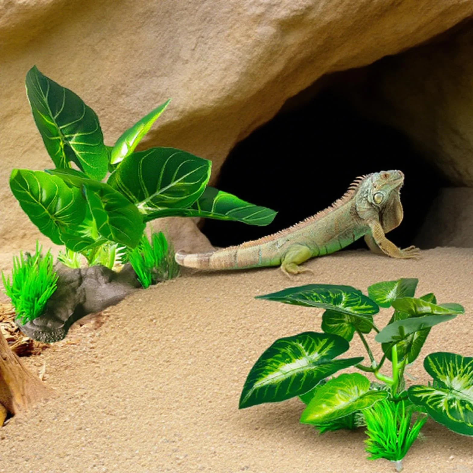 Plante Artificielle Exterieur 3 Pièces Decoration Aquarium Fleur Artificielle Interieur Gazon Artificiel