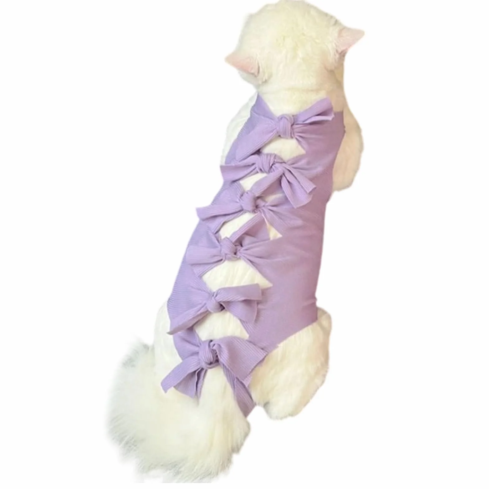 Combinaison Chirurgicale Réparatrice pour Chat Femelle Respirante | Vêtement de Protection Anti-Léchage pour Chats