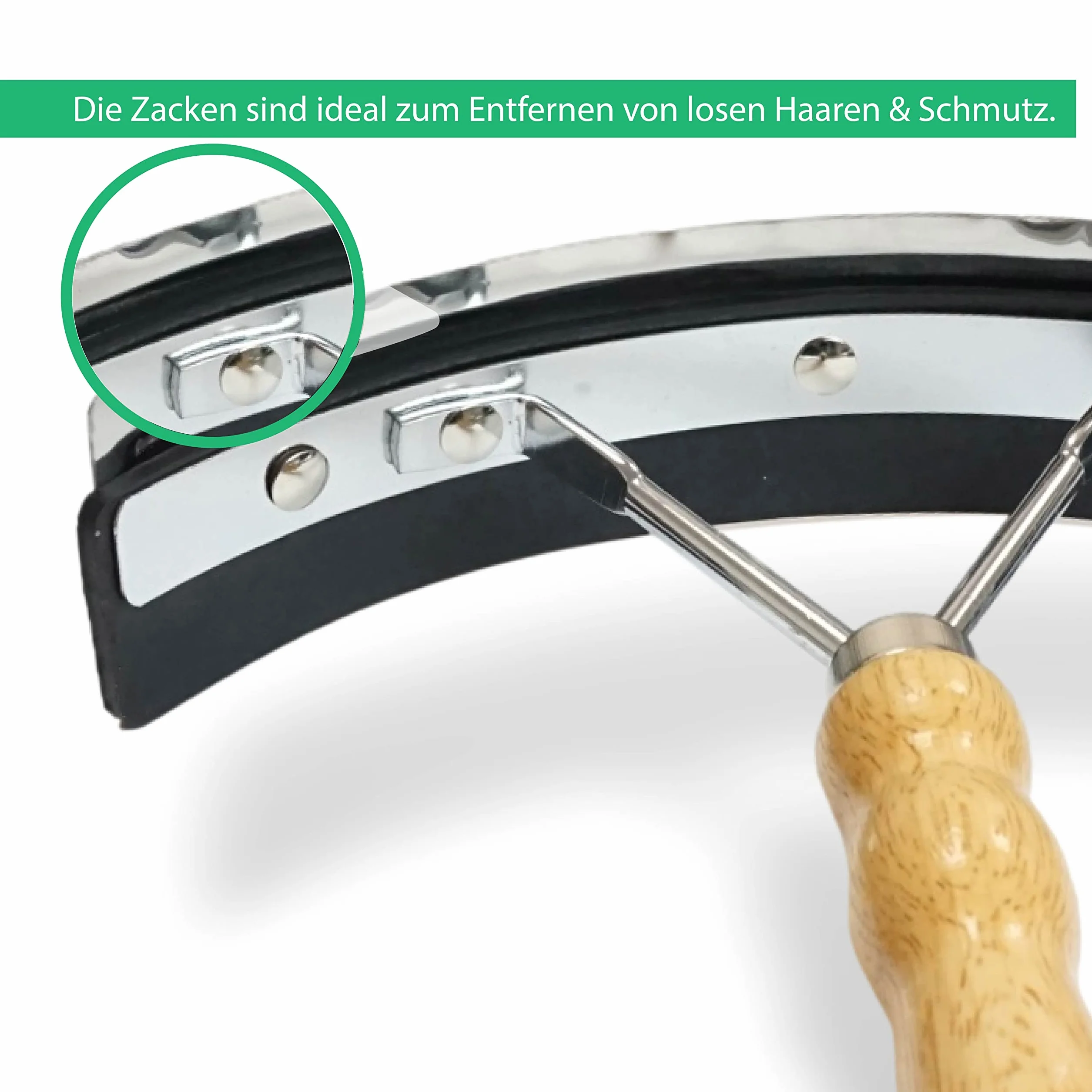 Couteau à souder en Acier Inoxydable avec poignée en Bois pour Cheval et raclette 2 en 1 Pferdelinis