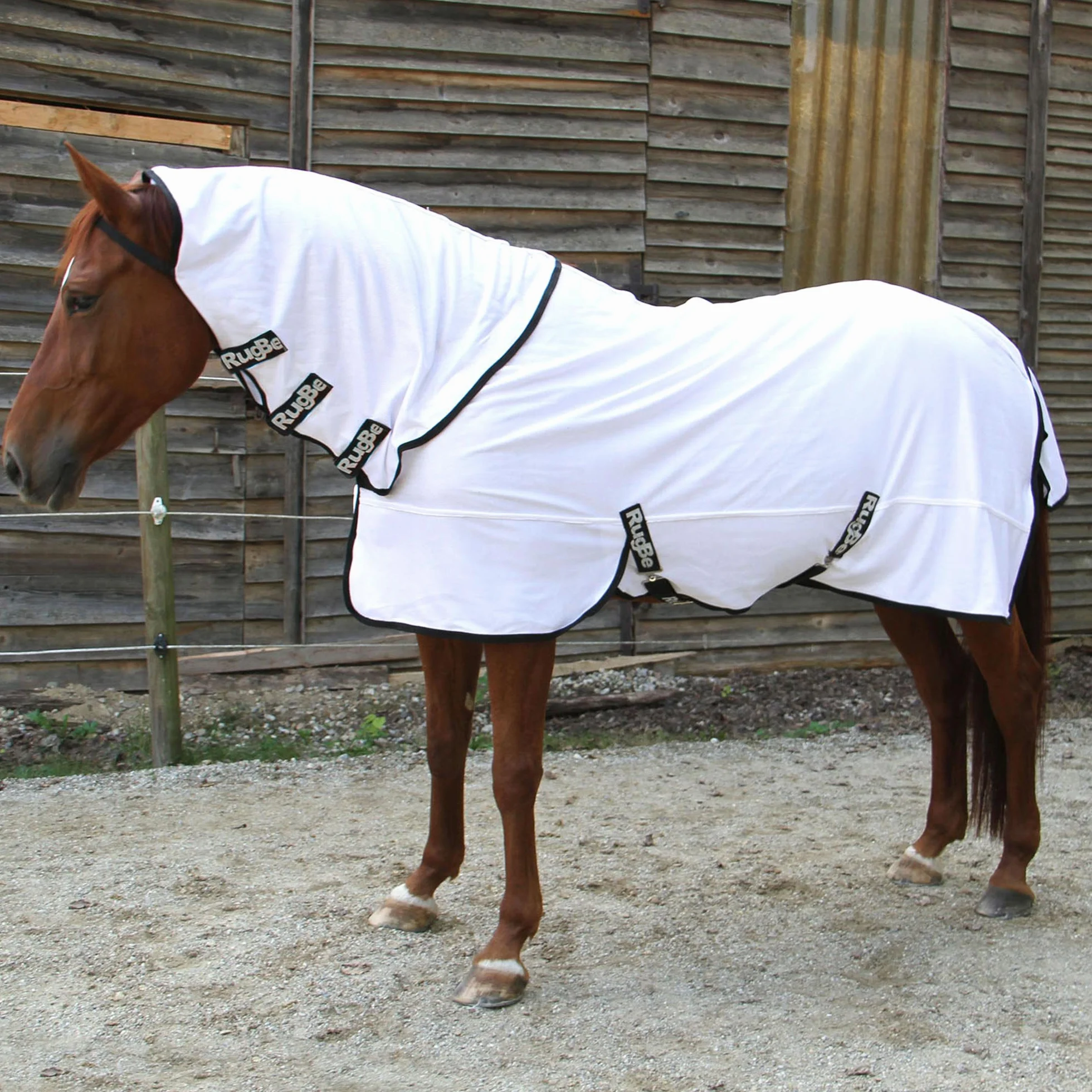 Kerbl Couverture Rugbe Superfly Blanche 145 Cm Cheval Taille M