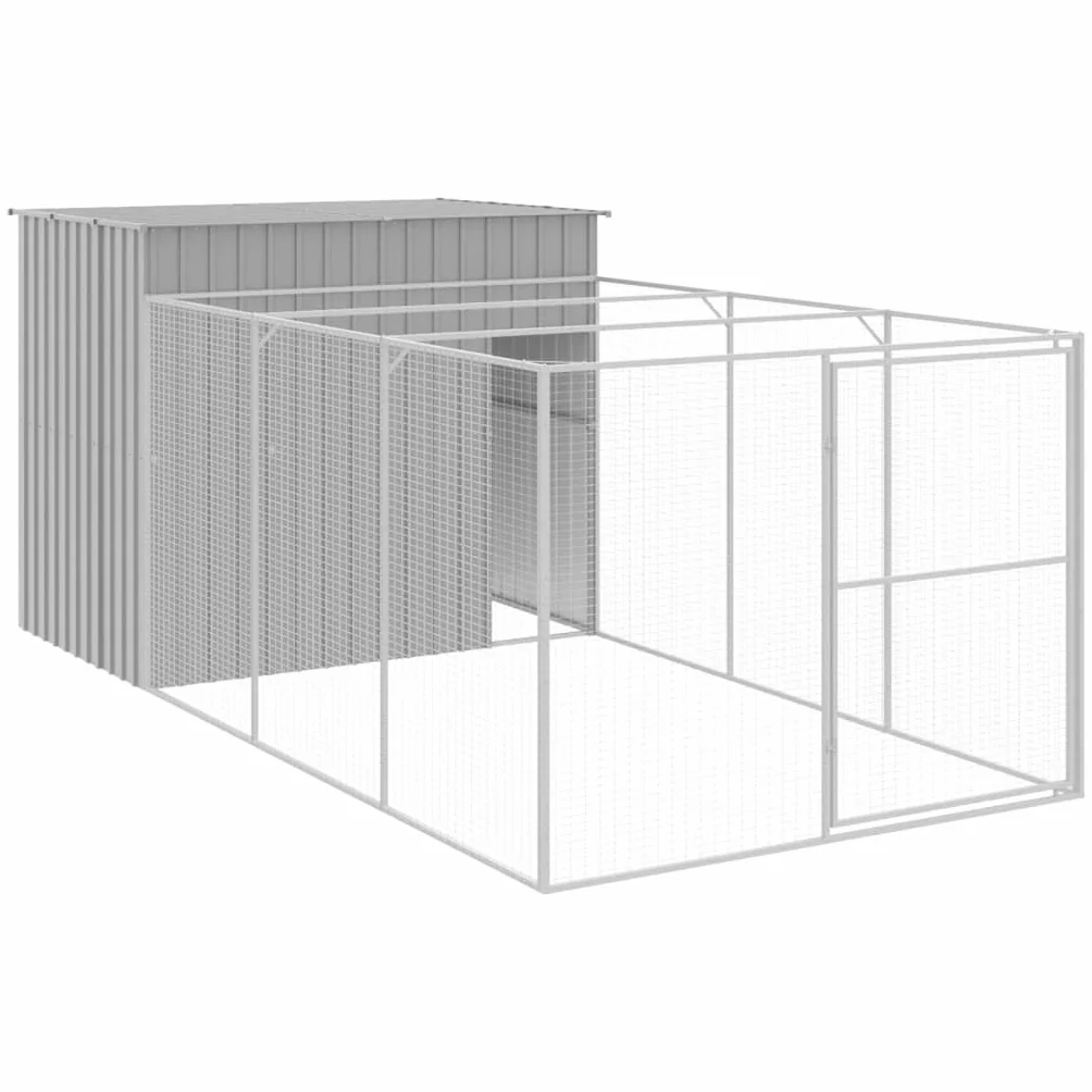 Niche pour chien gris clair 214x457x181 cm