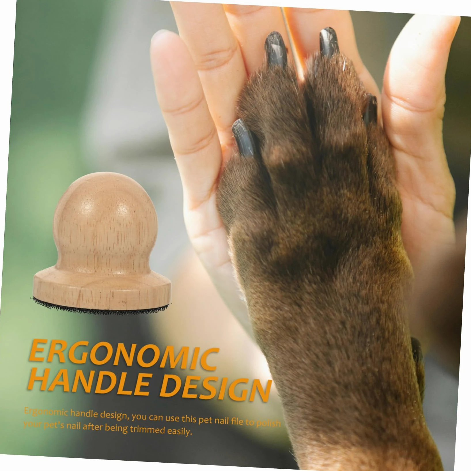 YARNOW Lot De 5 Limes À Ergonomiques pour Chien avec Manche en Bois pour Les Pattes Et Les des Animaux De Compagnie