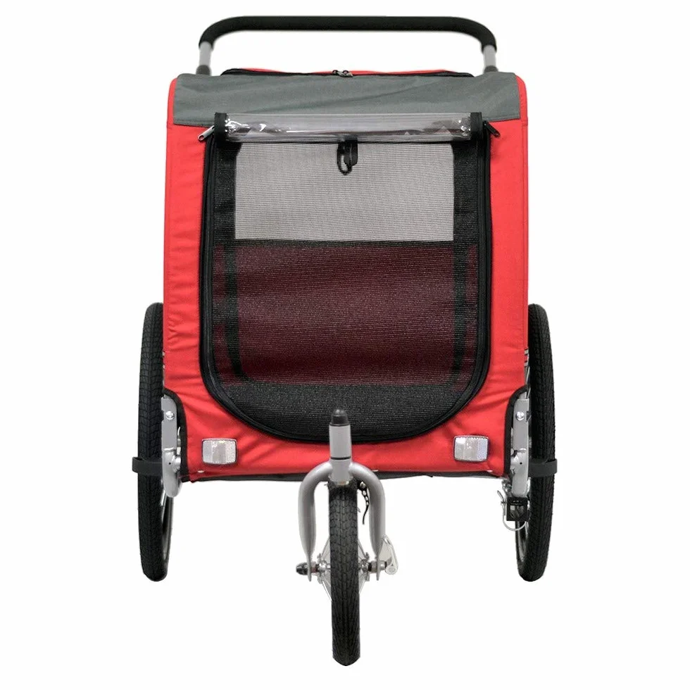 Remorque Vélo pour Animaux Zeta PAPILIOSHOP, Chariot Buggy Convertible en Poussette pour Chien, 3 Tailles