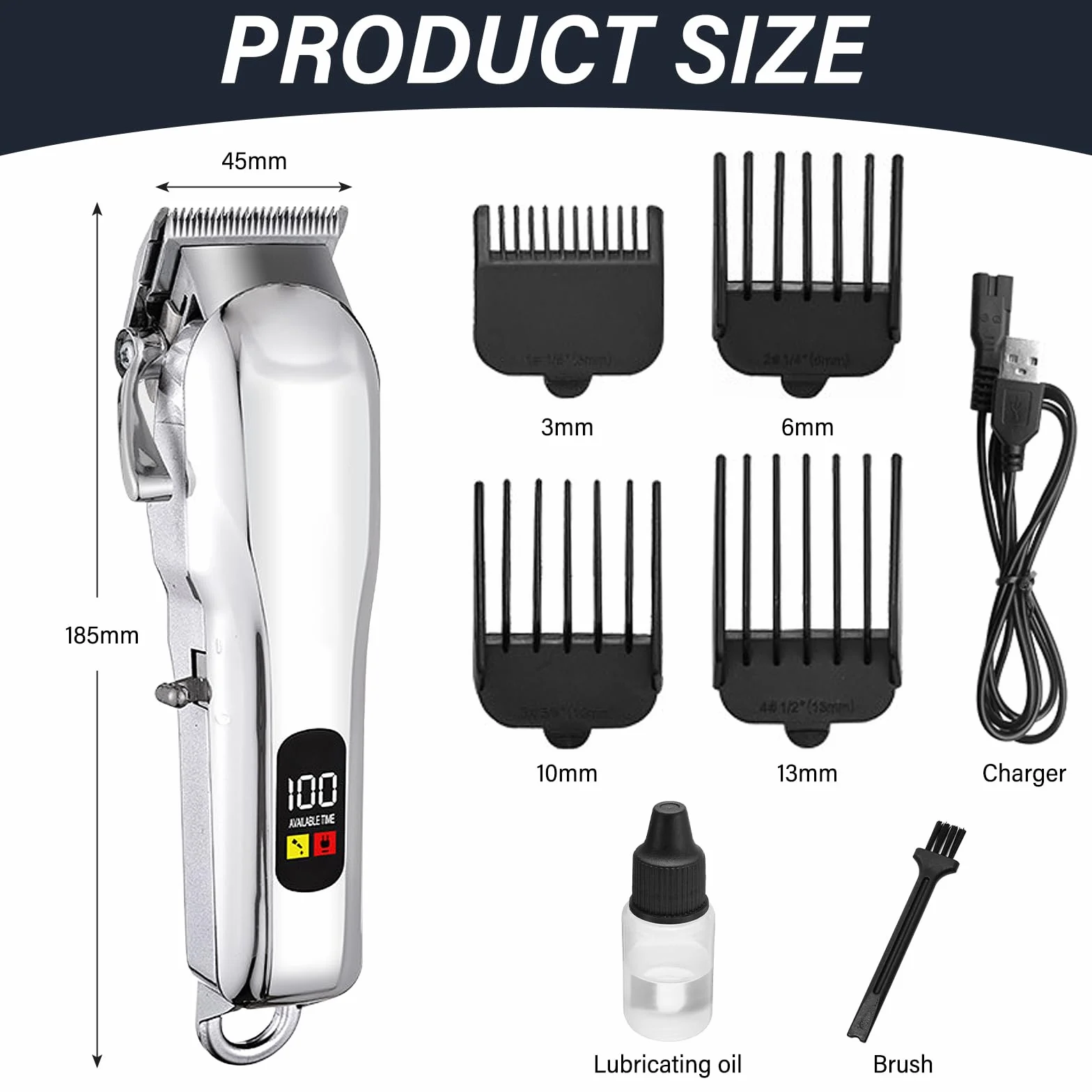 Tondeuse Chevaux Sans Fil, Tondeuse Cheval Rechargeable pour Crinière Épaisse