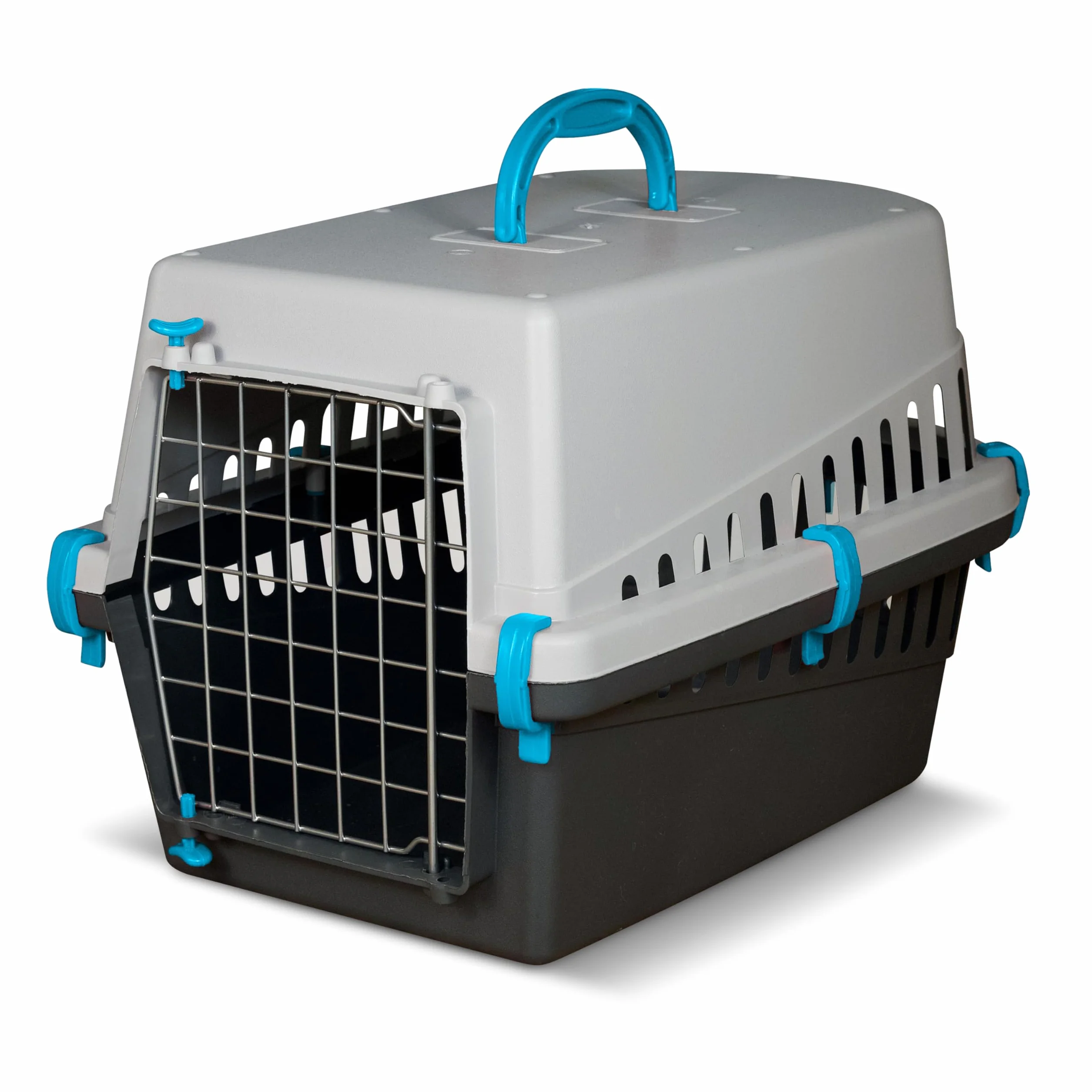 Caisse de Transport pour Chat Métal 50 x 33 x 32 cm 1,14 kg Bleu
