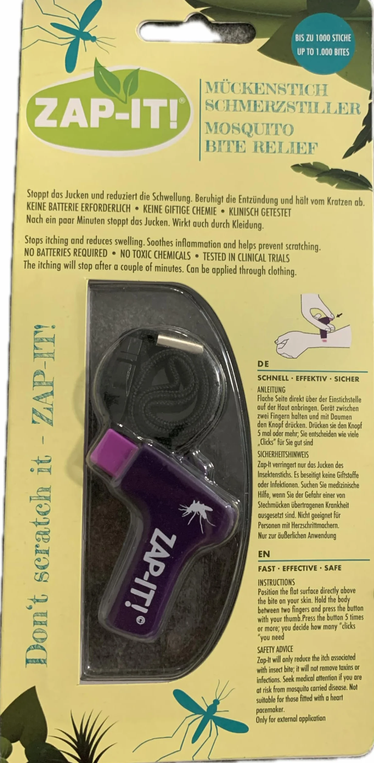 ZAP-IT Unisexe – Clicker Anti-Rayures, Couleurs mélangées, Taille Unique