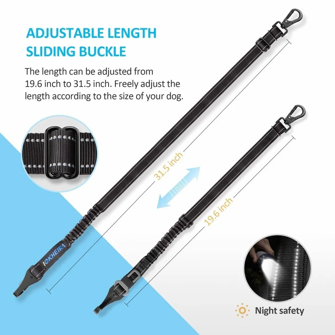 IOKHEIRA ceinture sécurité chien absorption d'énergie harnais LATCH ISOFIX