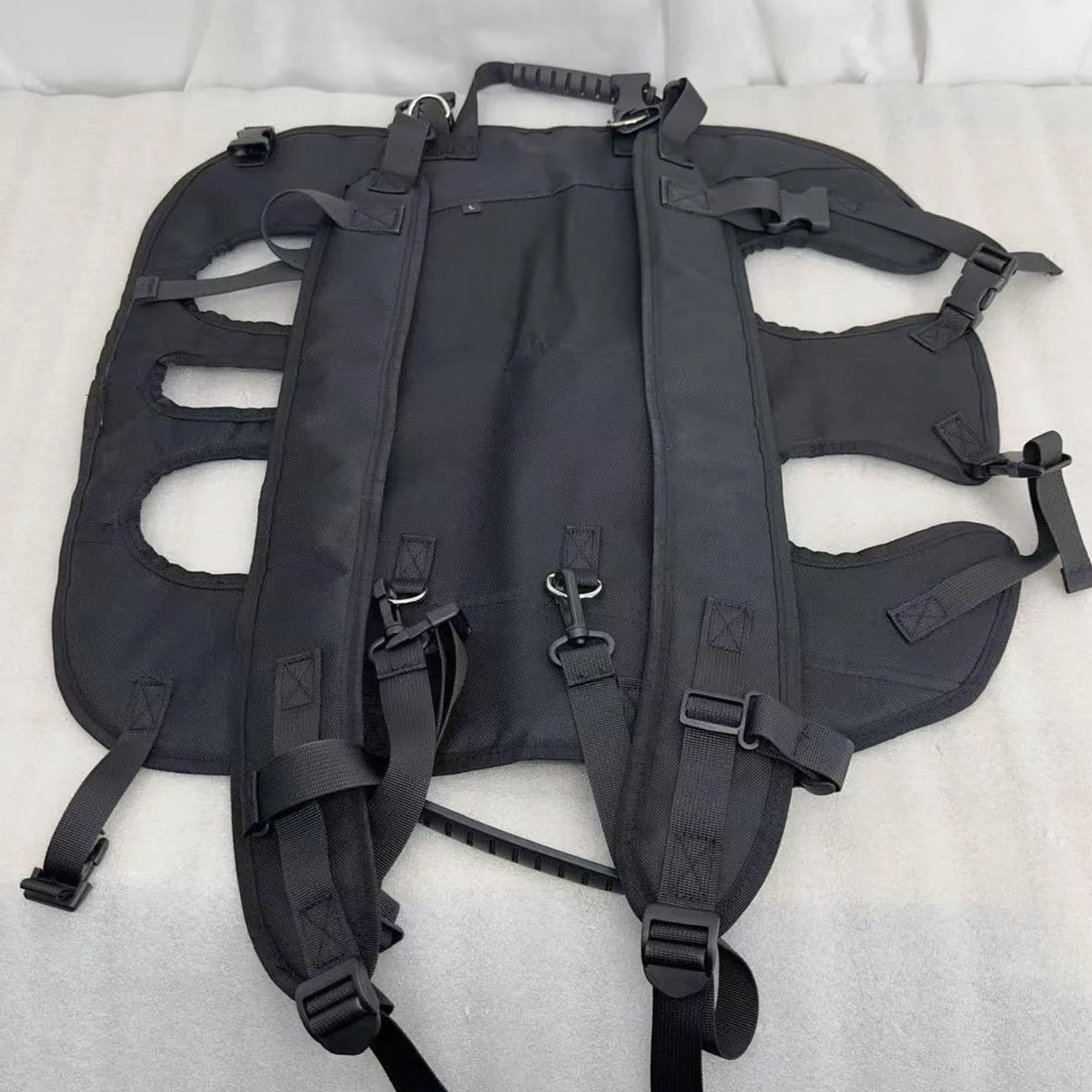 Écharpe de Transport pour Chien Portable Réglable Horizontal pour Voyage Randonnée Vélo