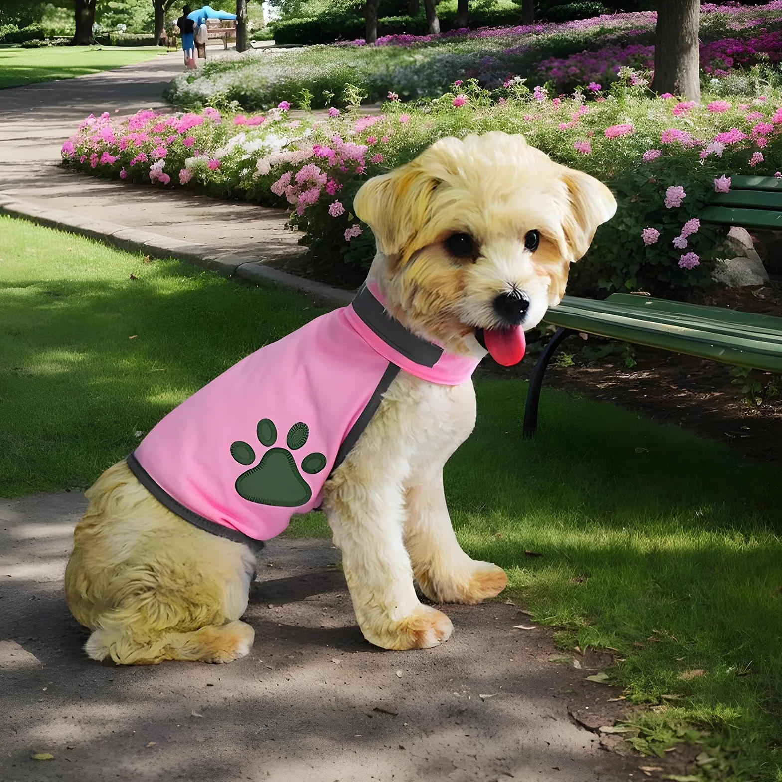 Gilet haute visibilité réglable pour chien, harnais réfléchissant de sécurité nocturne