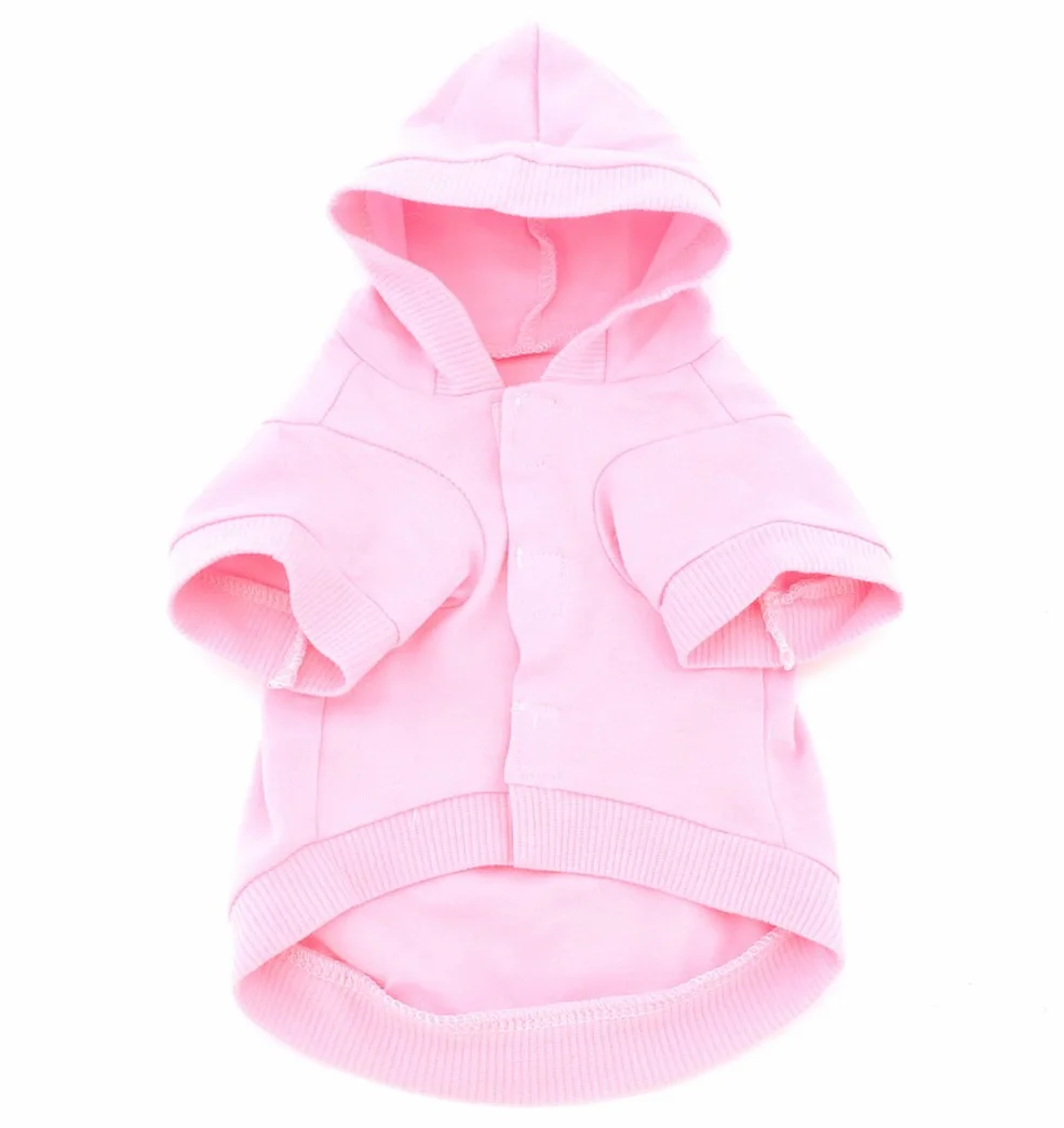 Sweat à capuche pour petit chien rose taille XS chihuahua yorkshire caniche