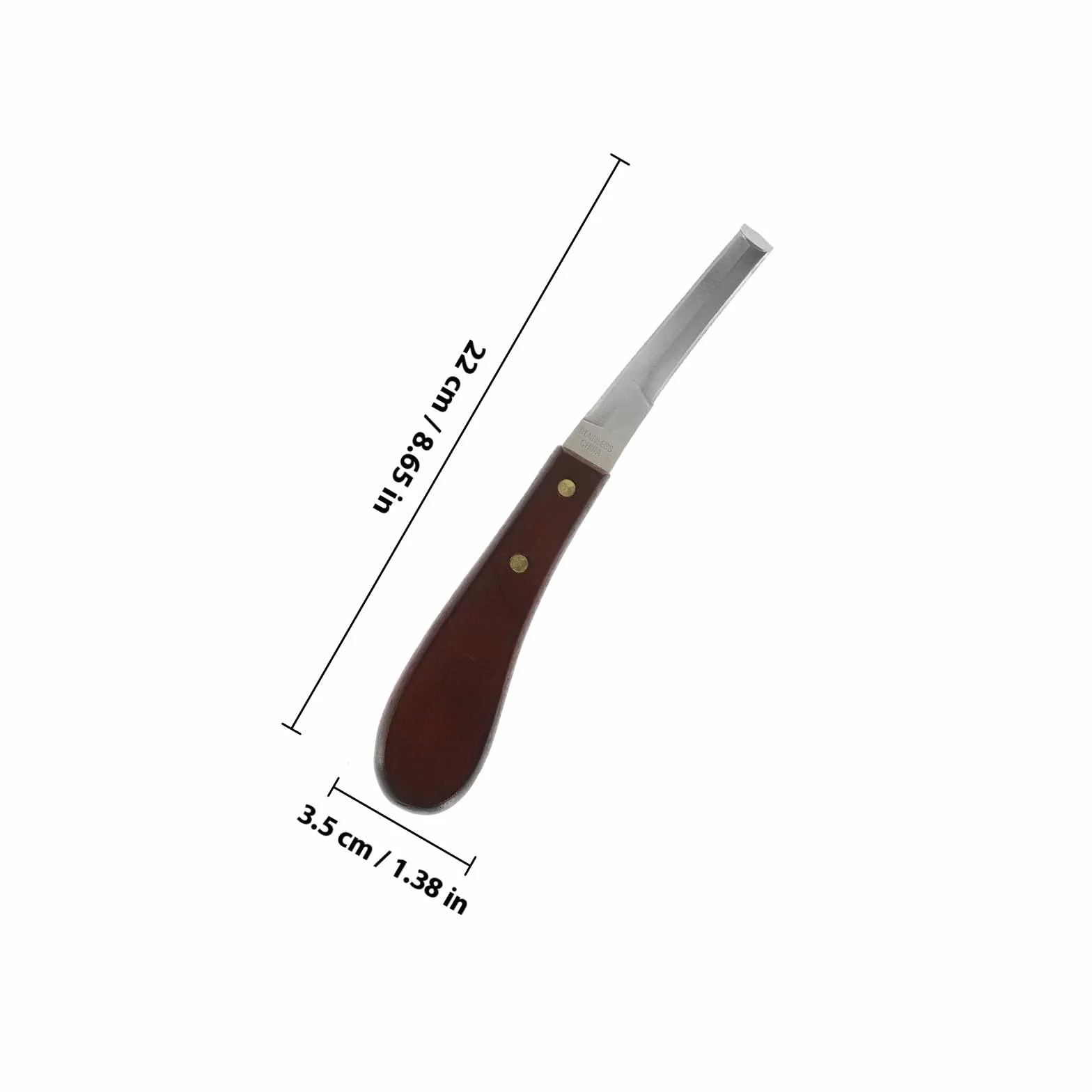 Couteau à Sabot Design Ergonomique en Acier Inoxydable Résistant à l'usure et en Bois et Parrage Précis pour Usage Quotidien