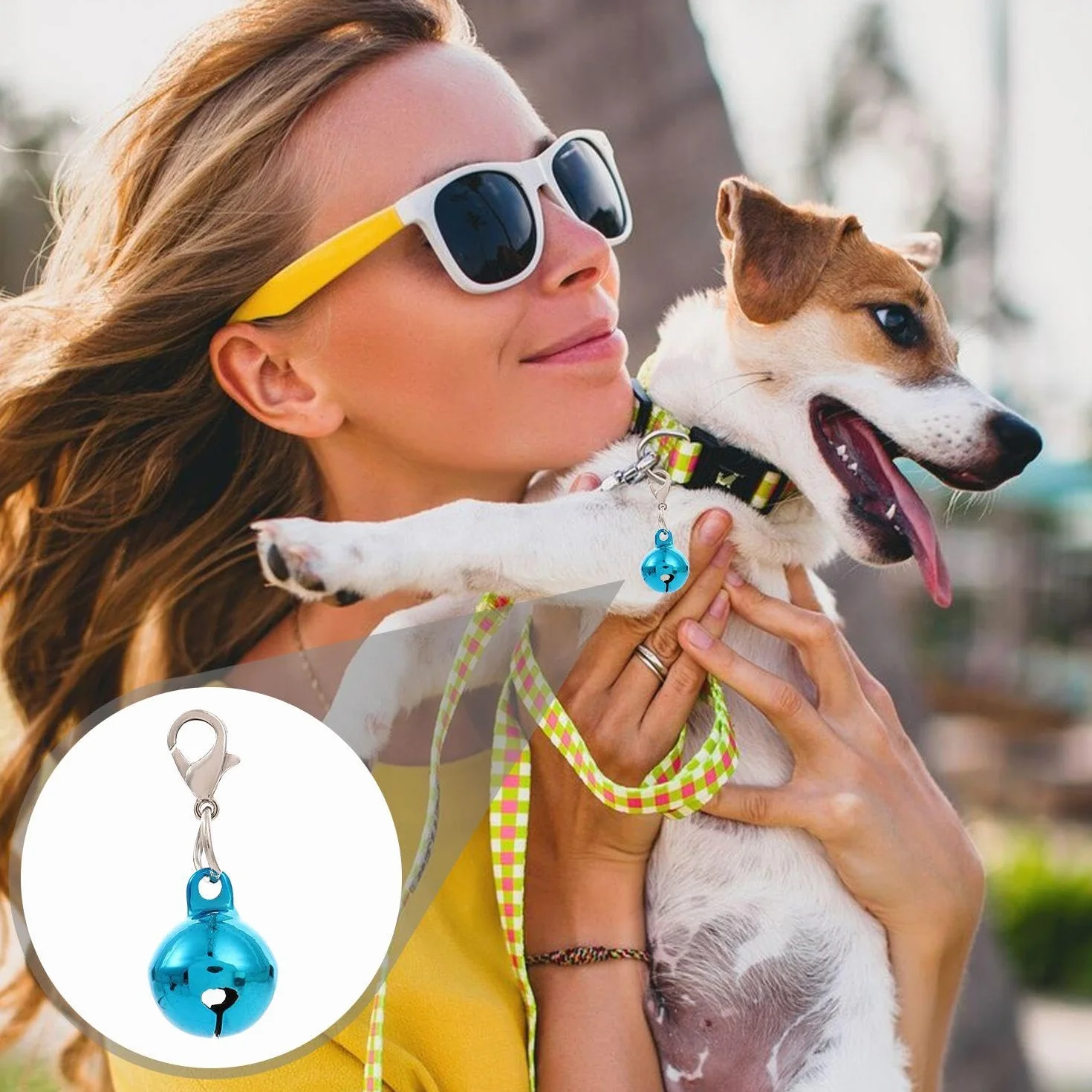 13 Pendentifs de Cloche Colorés pour Animaux de Compagnie, Cloches de Collier, Porte-Clés Décoratifs