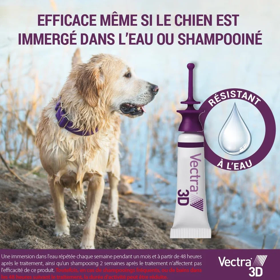 Vectra 3D Solution Spot-on pour Chiens 25-40 kg - 3 Pipettes